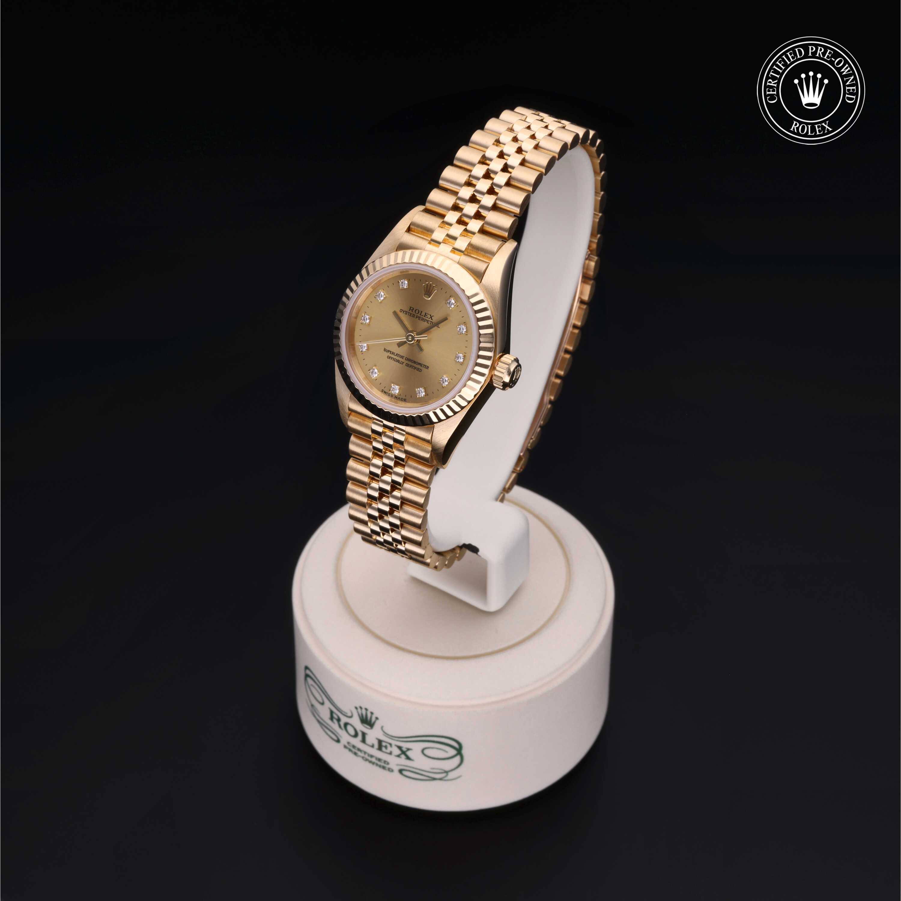 Rolex Oyster Perpetual in Gold 18 Carat Yellow M76198-0024 at Heller Jewelers