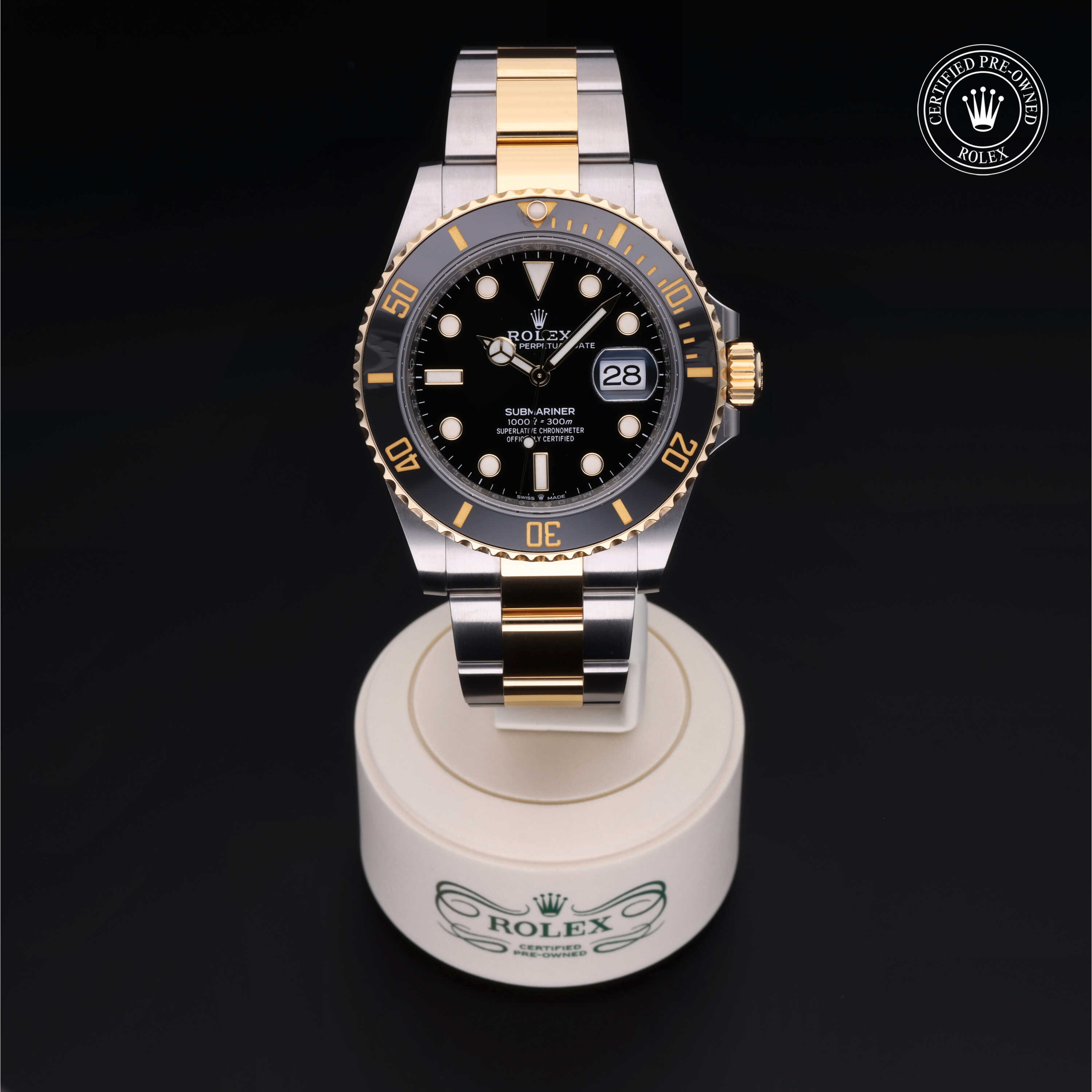 Rolex Submariner in Rolesor 18 Carat Yellow M126613LN-0002 at Heller Jewelers
