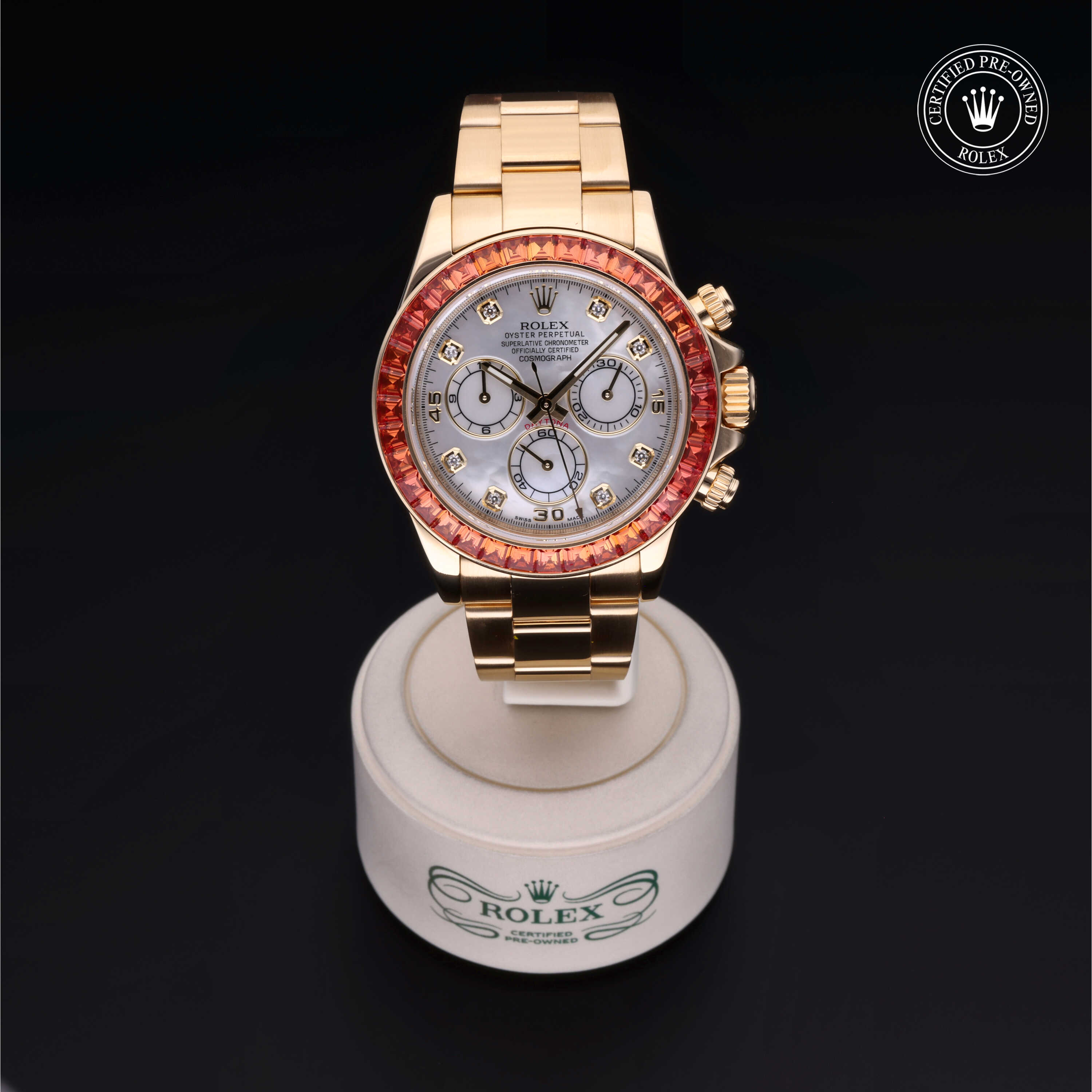 Rolex Cosmograph Daytona in Gold 18 Carat Yellow M116578SACO-0001 at Heller Jewelers
