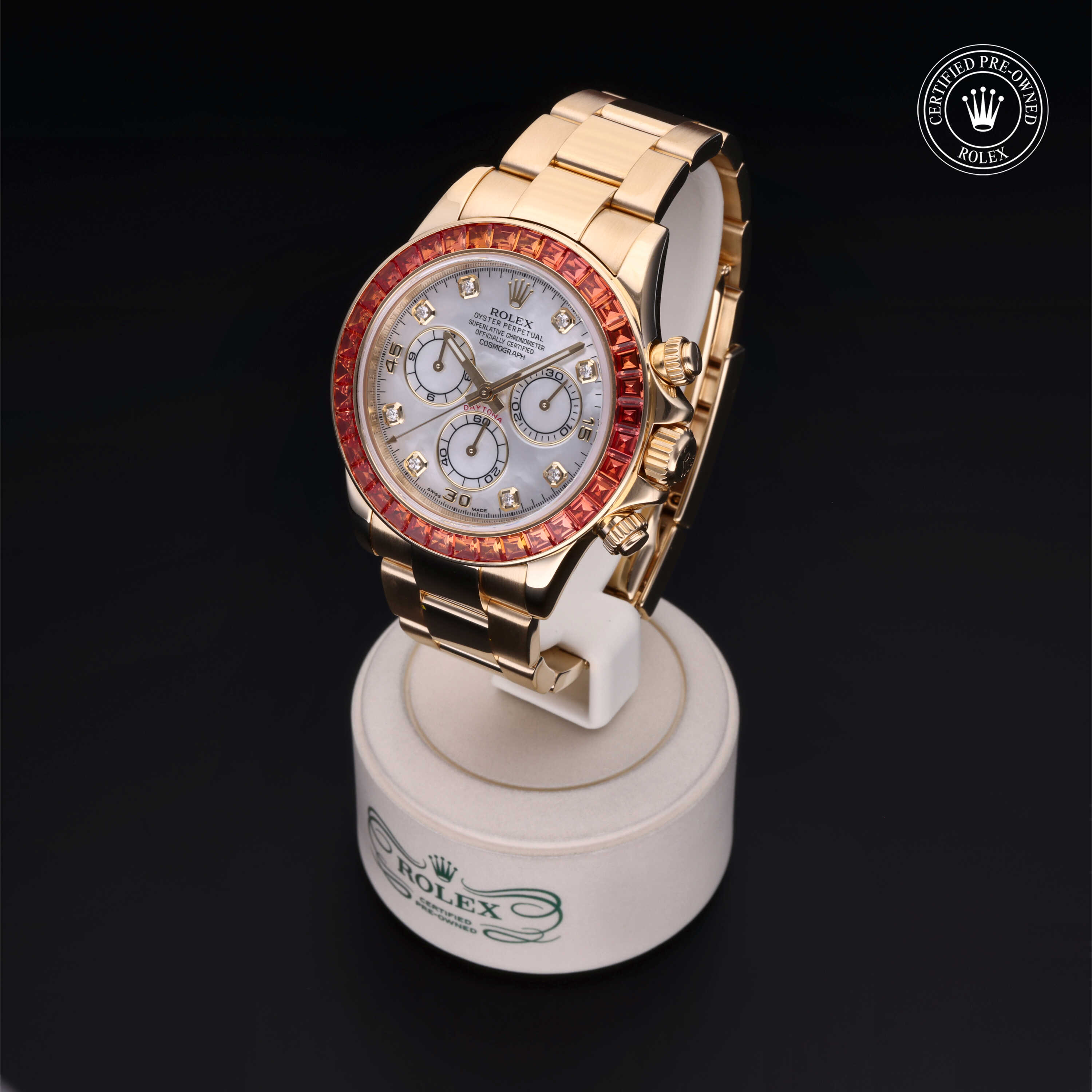 Rolex Cosmograph Daytona in Gold 18 Carat Yellow M116578SACO-0001 at Heller Jewelers