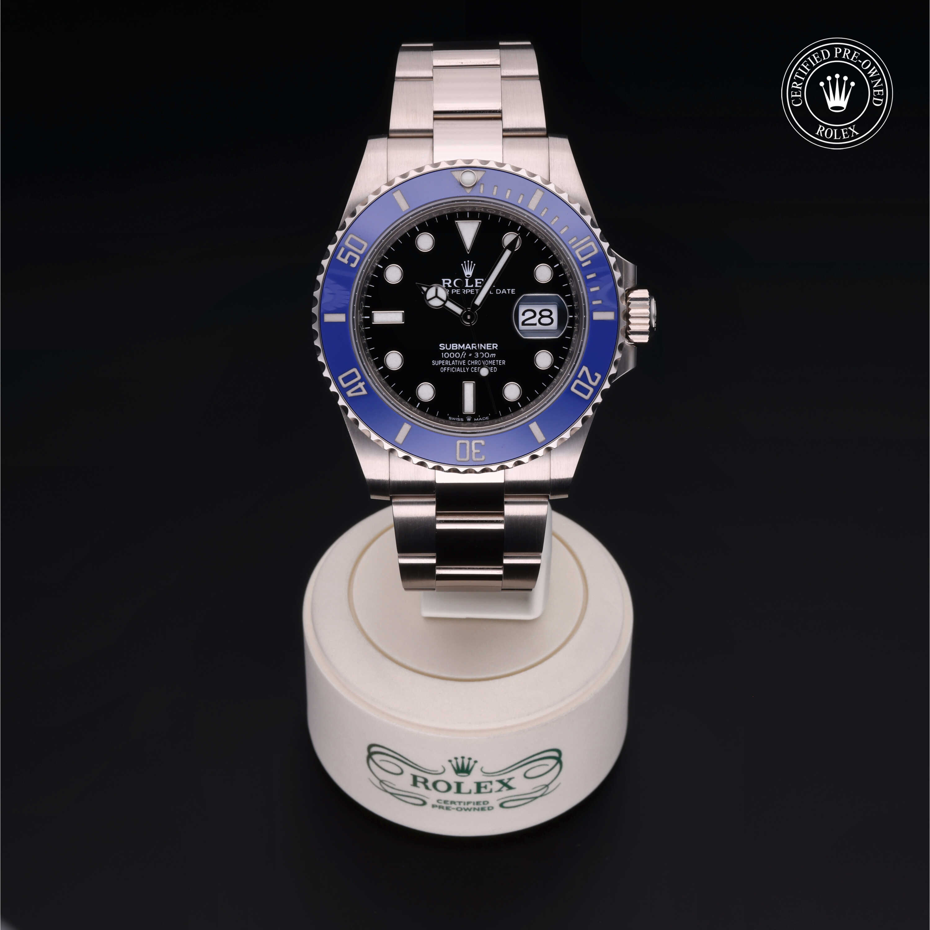 Rolex Submariner in Gold 18 Carat White M126619LB-0003 at Heller Jewelers