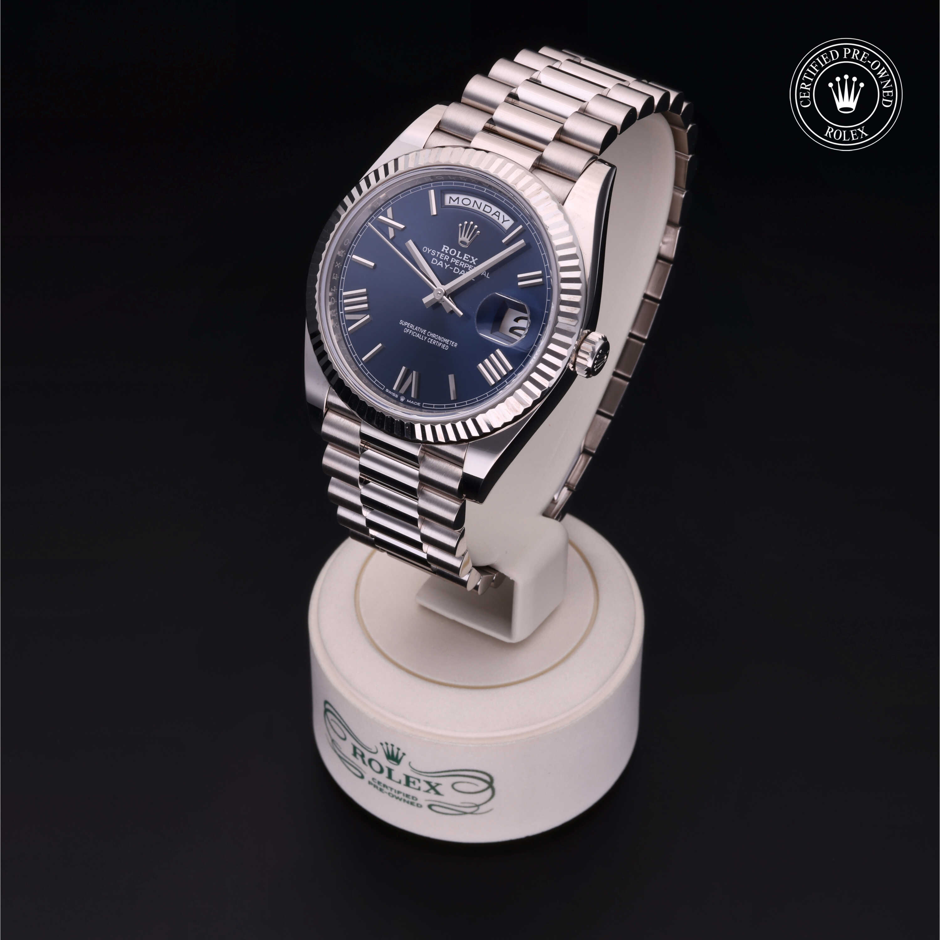 Rolex Day-Date in Gold 18 Carat White M228239-0007 at Heller Jewelers