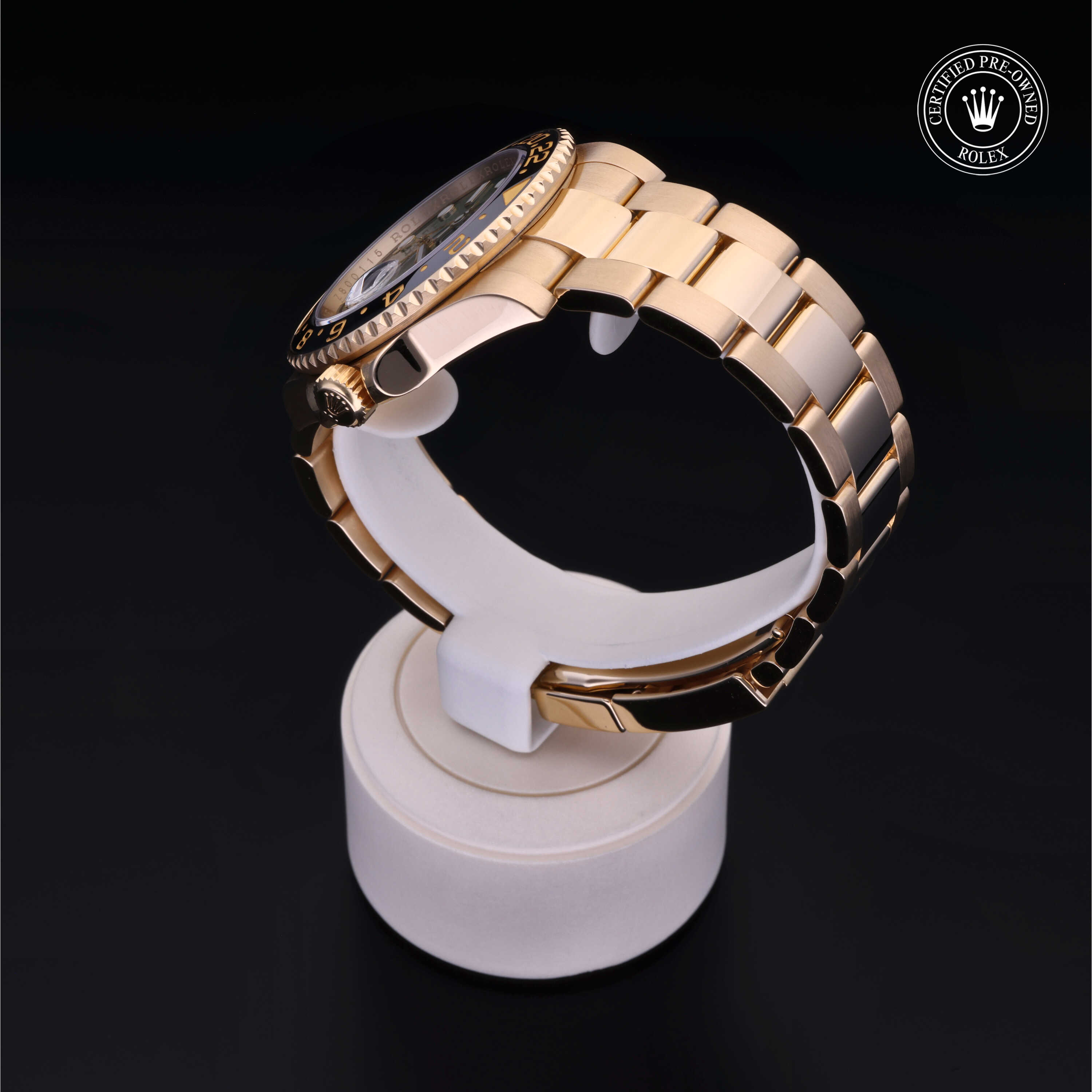 Rolex GMT-Master II in Gold 18 Carat Yellow M116718LN-0002 at Heller Jewelers