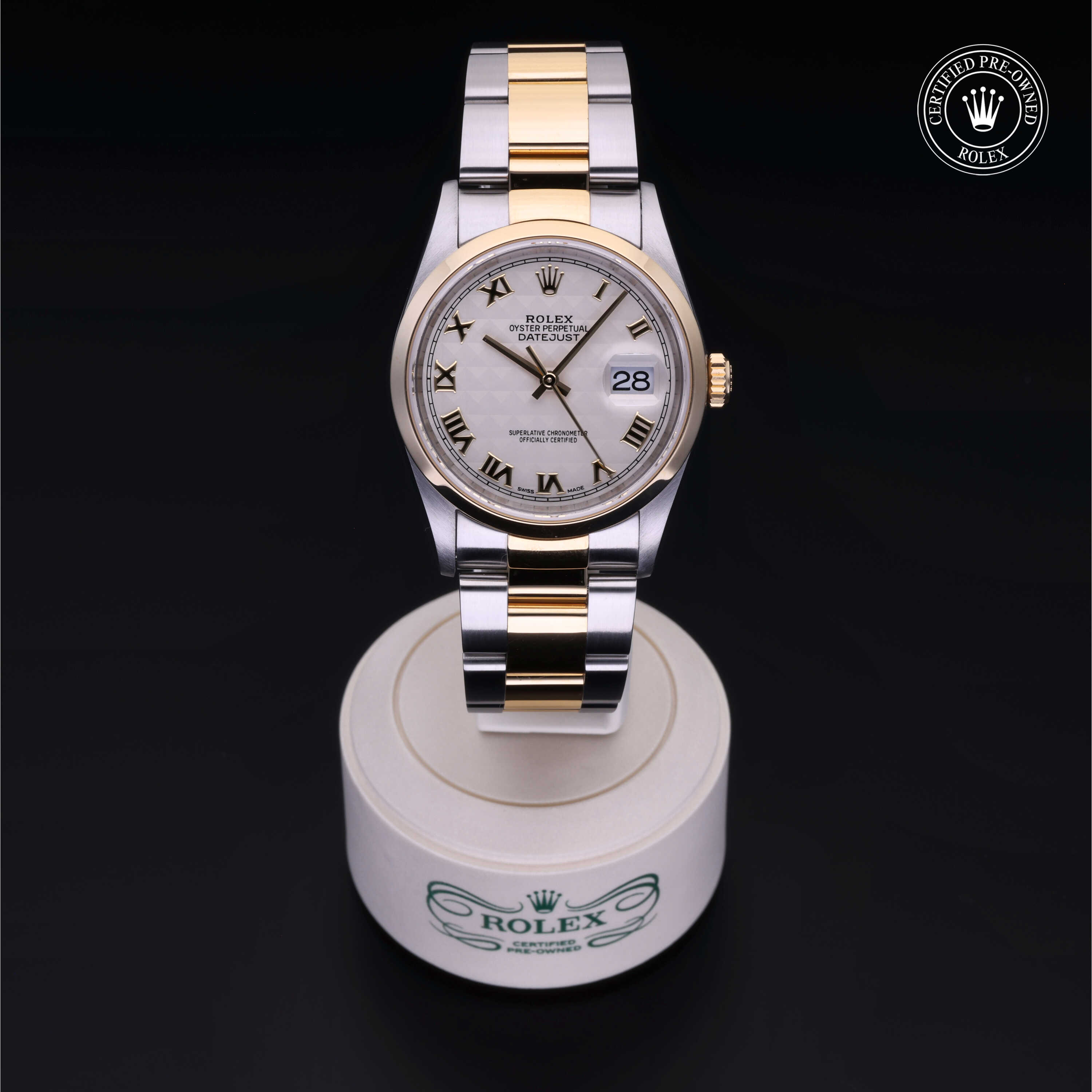 Rolex Datejust in Rolesor 18 Carat Yellow M16203-0030 at Heller Jewelers