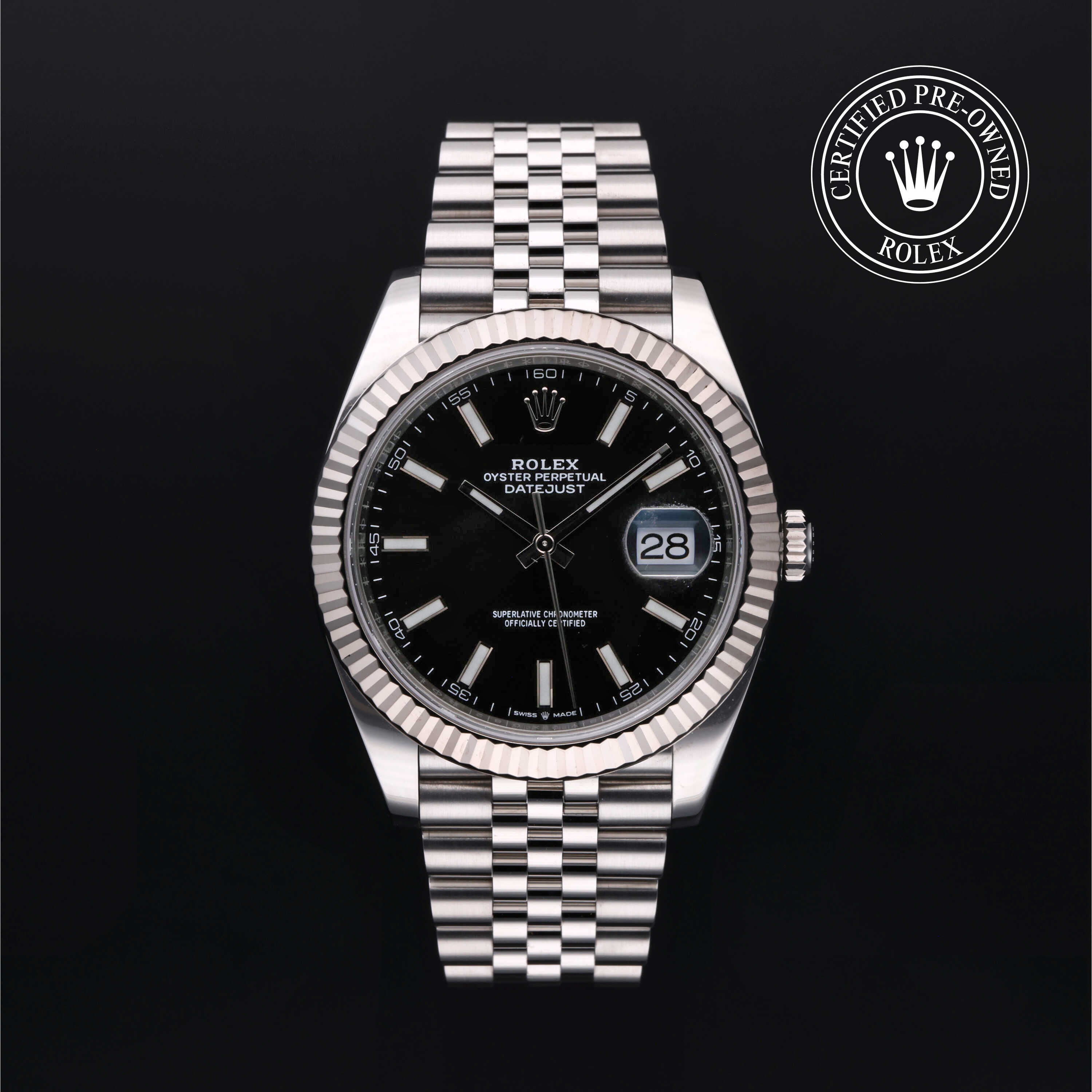 Rolex Datejust in Rolesor 18 Carat White M126334-0018 at Heller Jewelers
