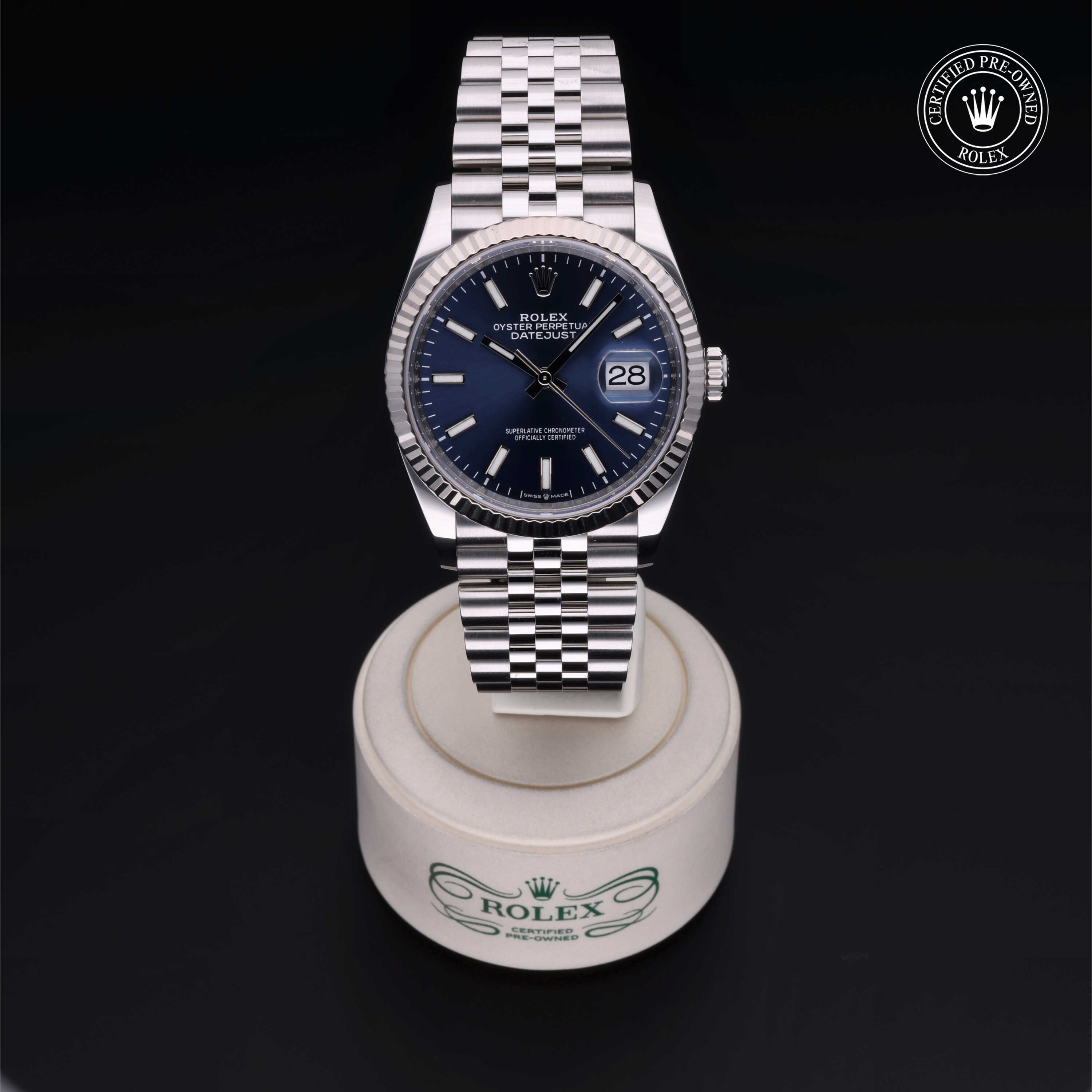 Rolex Datejust in Rolesor 18 Carat White M126234-0017 at Heller Jewelers
