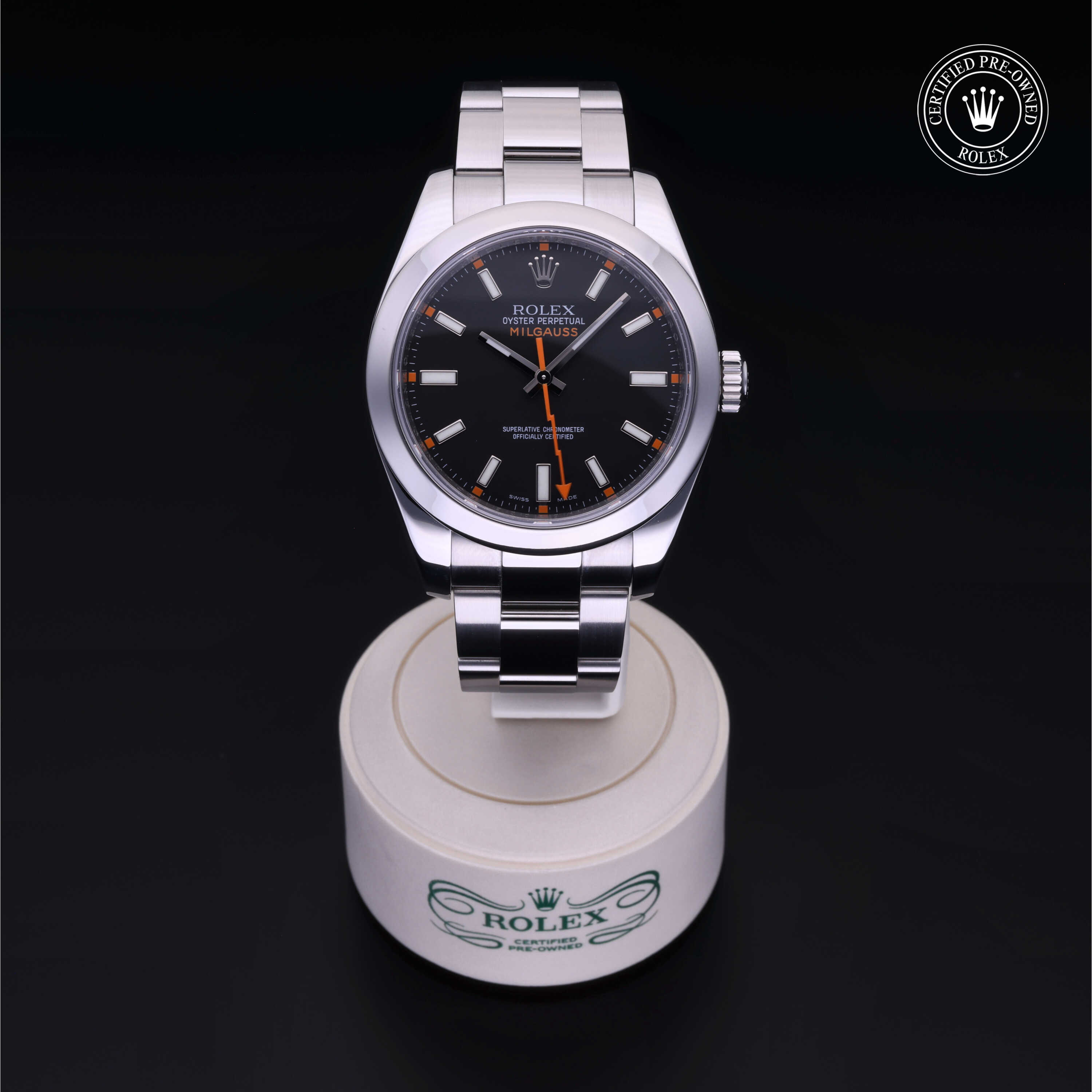 Rolex Milgauss in Steel M116400-0001 at Heller Jewelers