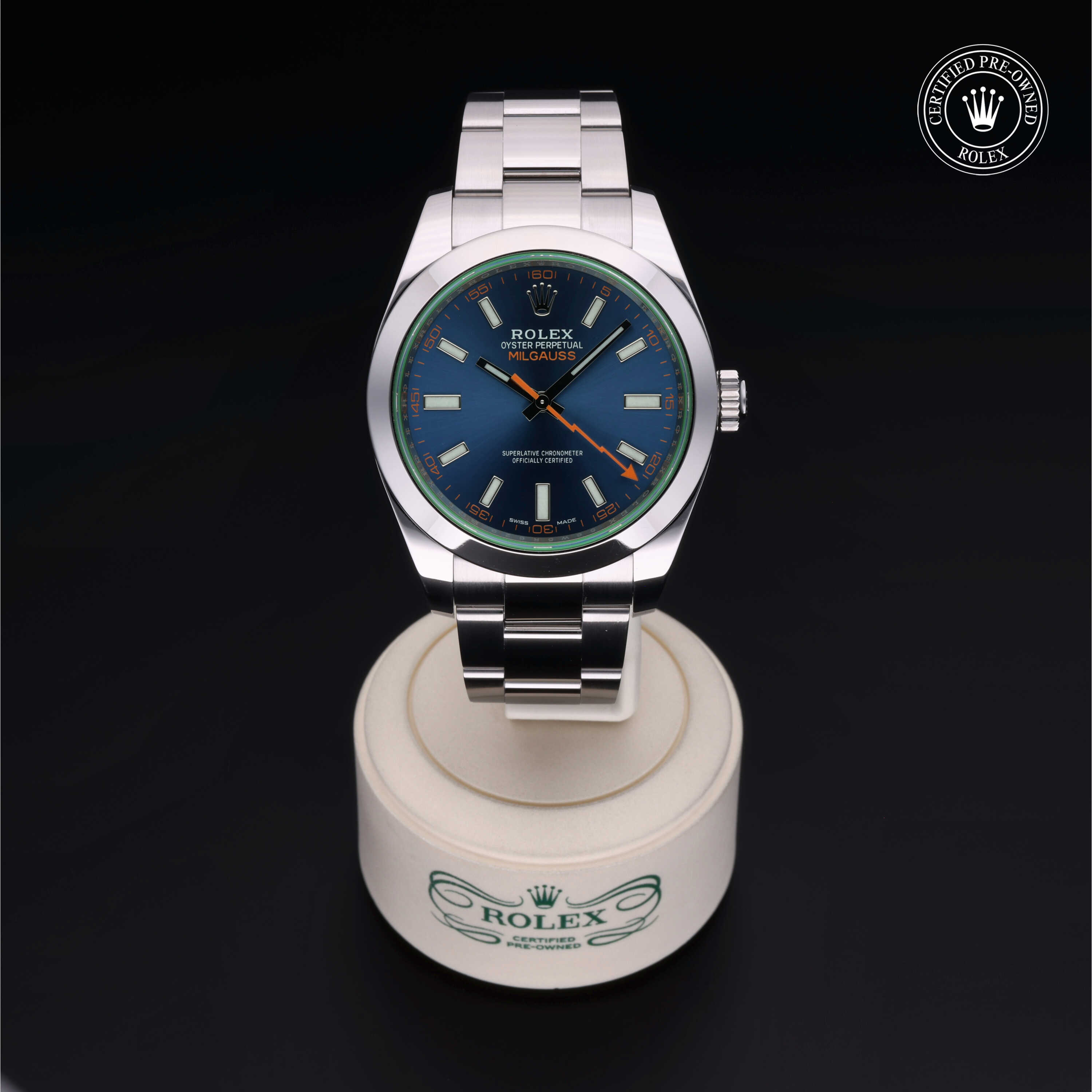 Rolex Milgauss in Steel M116400GV-0002 at Heller Jewelers