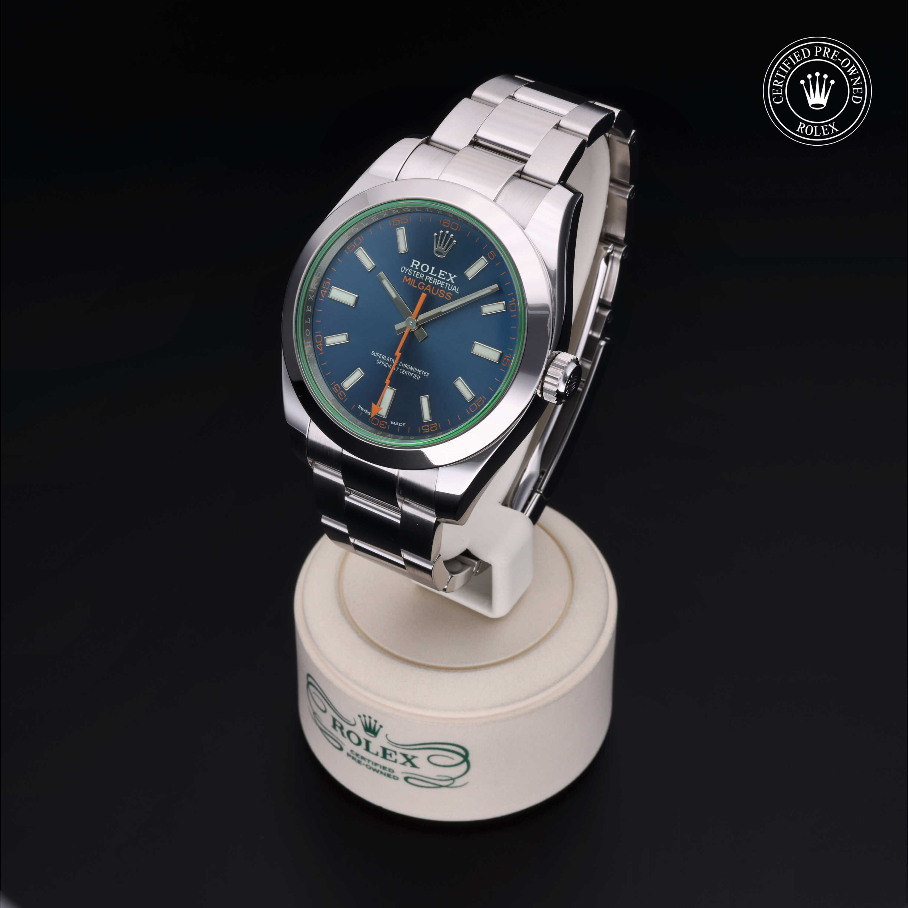 Rolex Milgauss in Steel M116400GV-0002 at Heller Jewelers