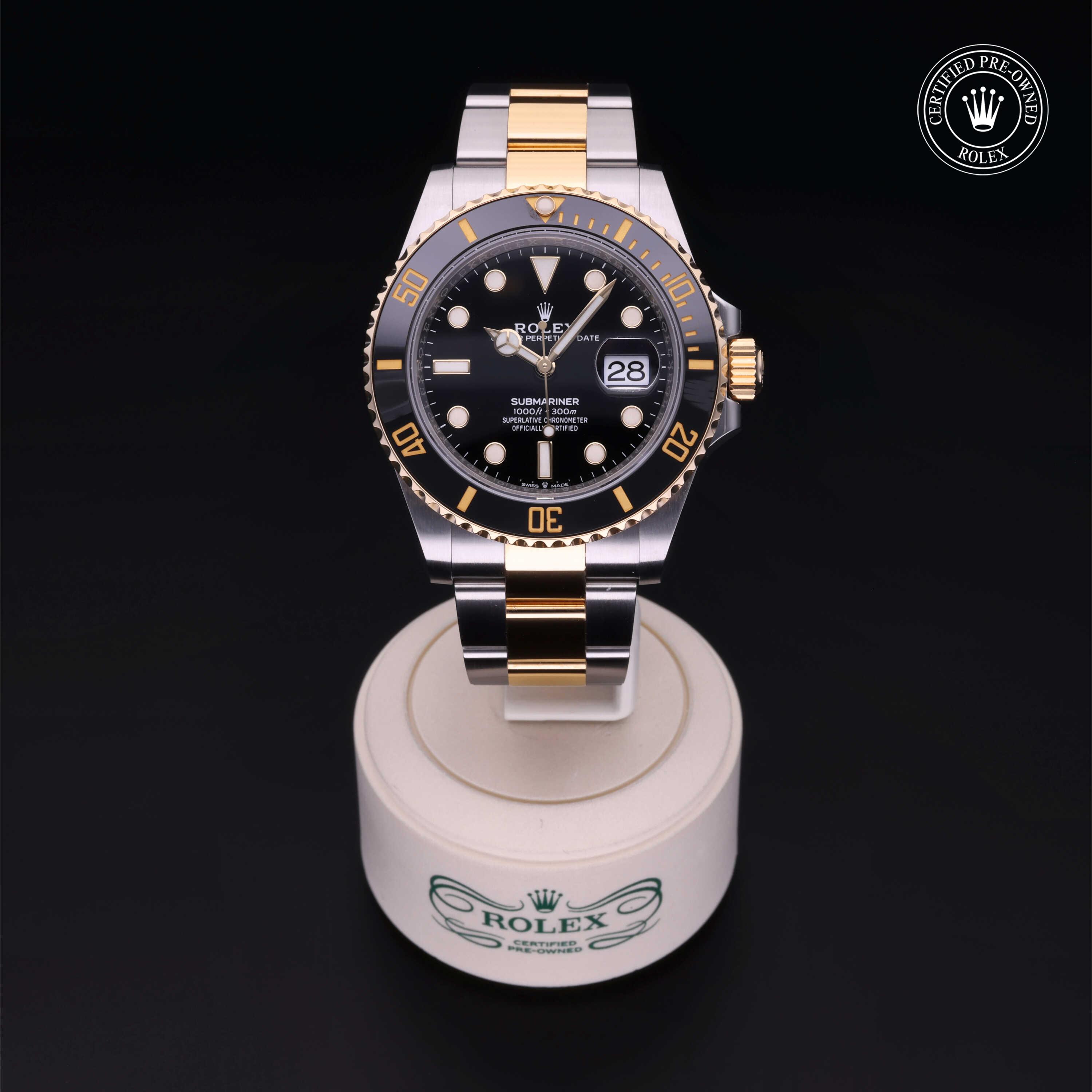Rolex Submariner in Rolesor 18 Carat Yellow M126613LN-0002 at Heller Jewelers
