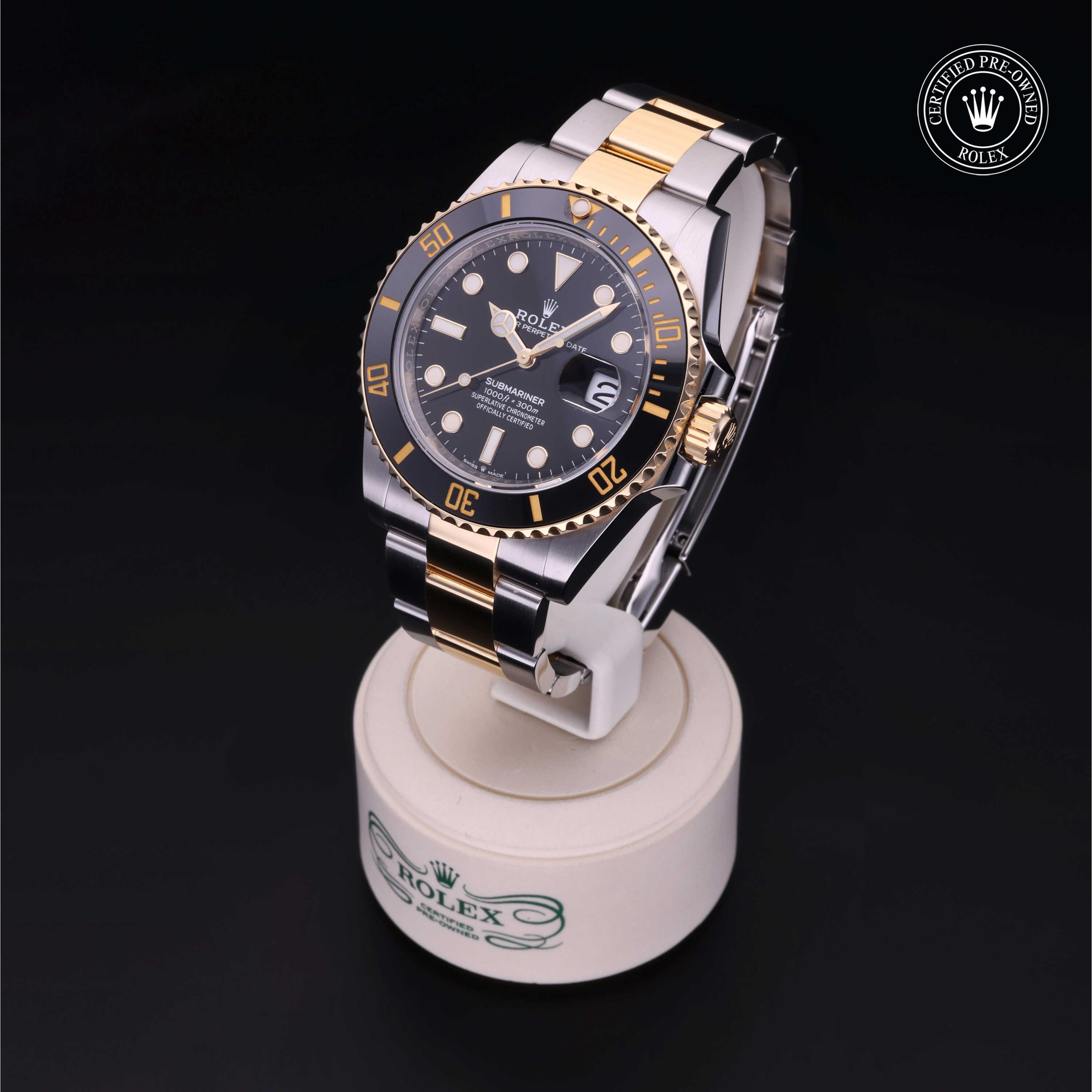 Rolex Submariner in Rolesor 18 Carat Yellow M126613LN-0002 at Heller Jewelers