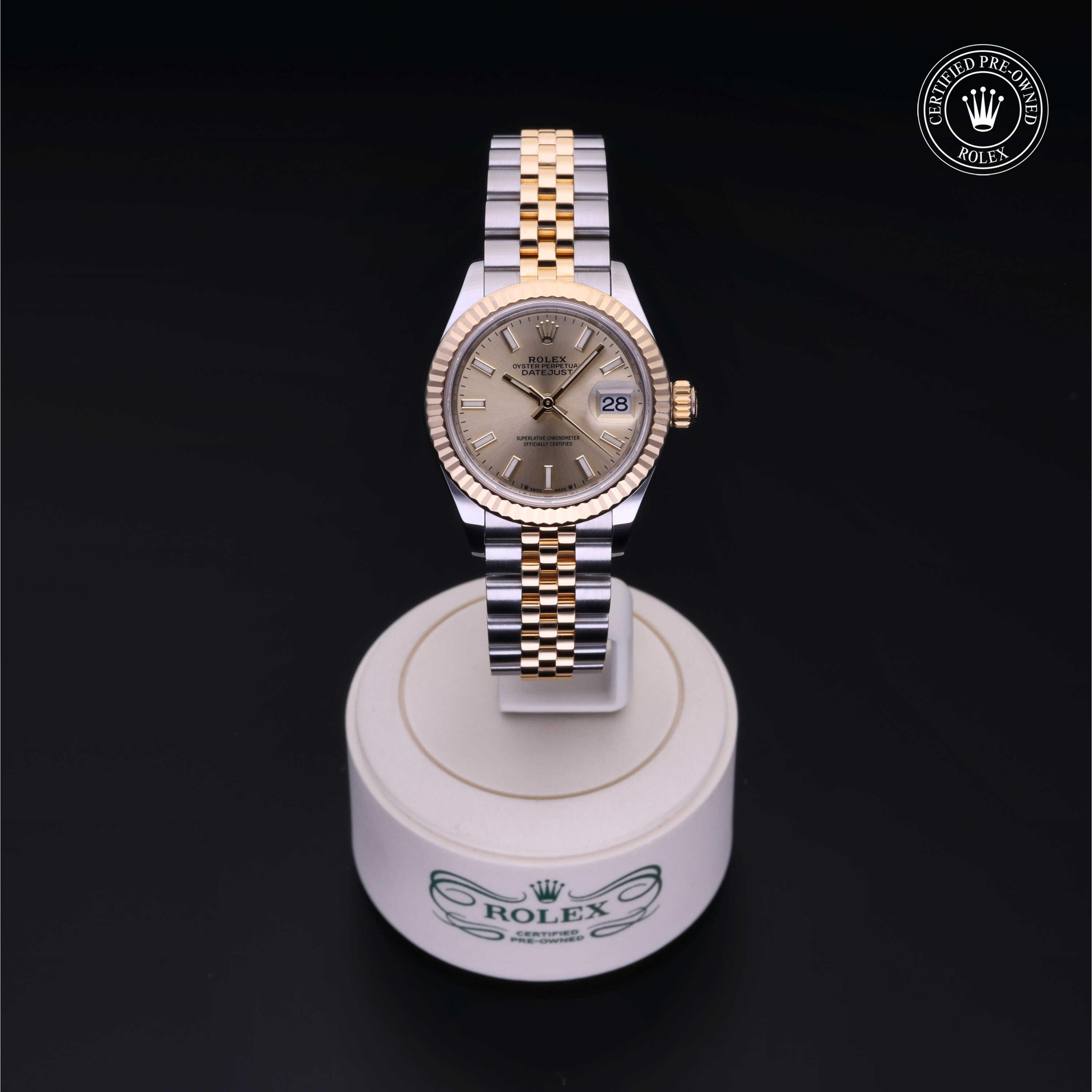 Rolex Lady-Datejust in Rolesor 18 Carat Yellow M279173-0001 at Heller Jewelers