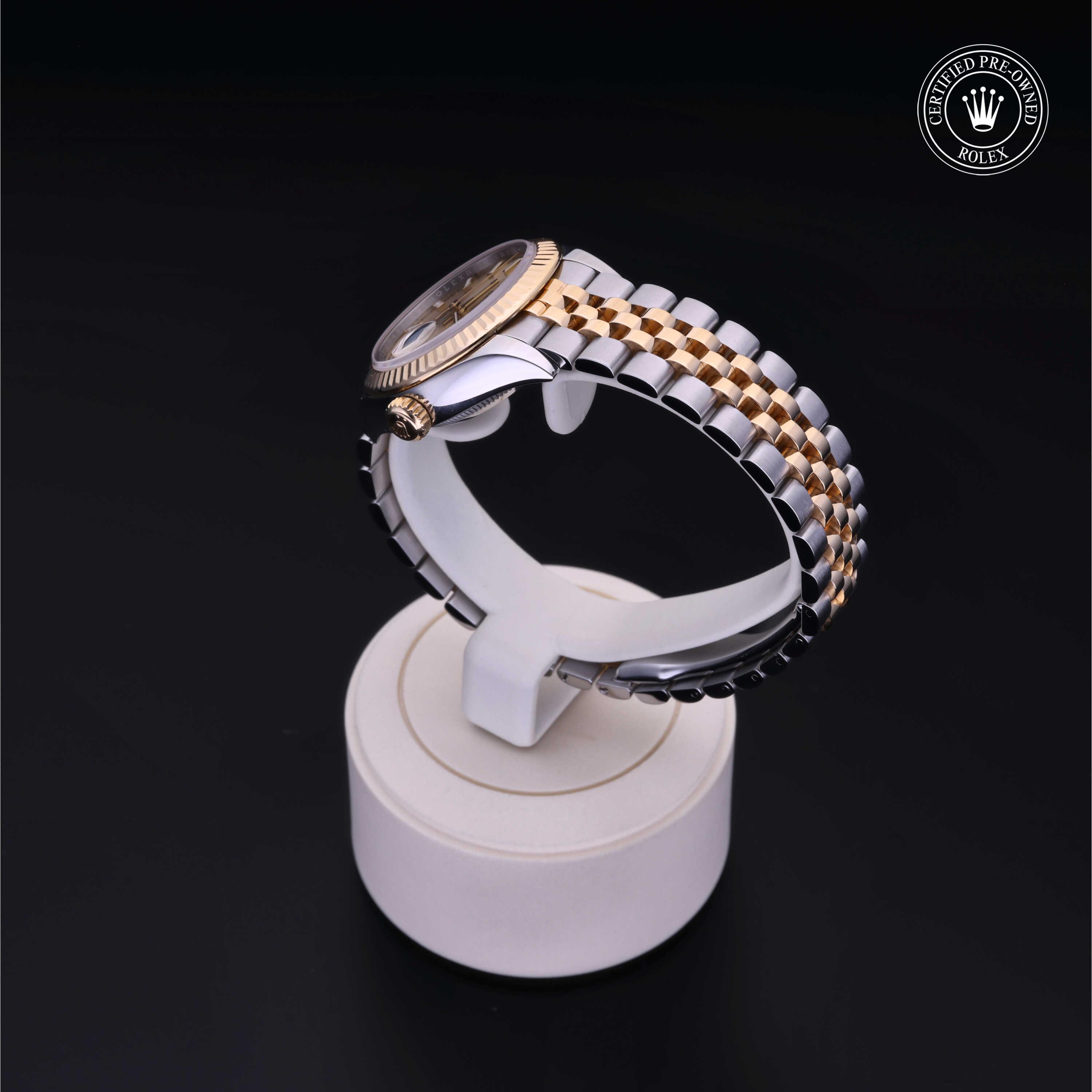 Rolex Lady-Datejust in Rolesor 18 Carat Yellow M279173-0001 at Heller Jewelers