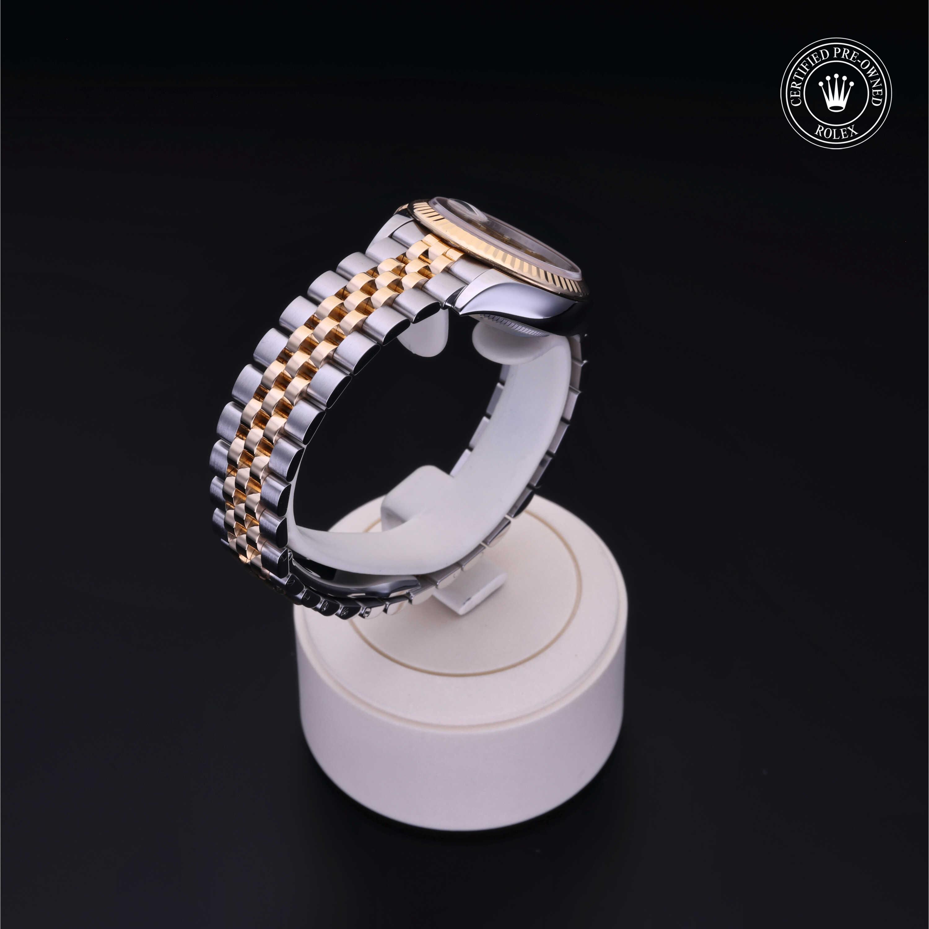 Rolex Lady-Datejust in Rolesor 18 Carat Yellow M279173-0001 at Heller Jewelers