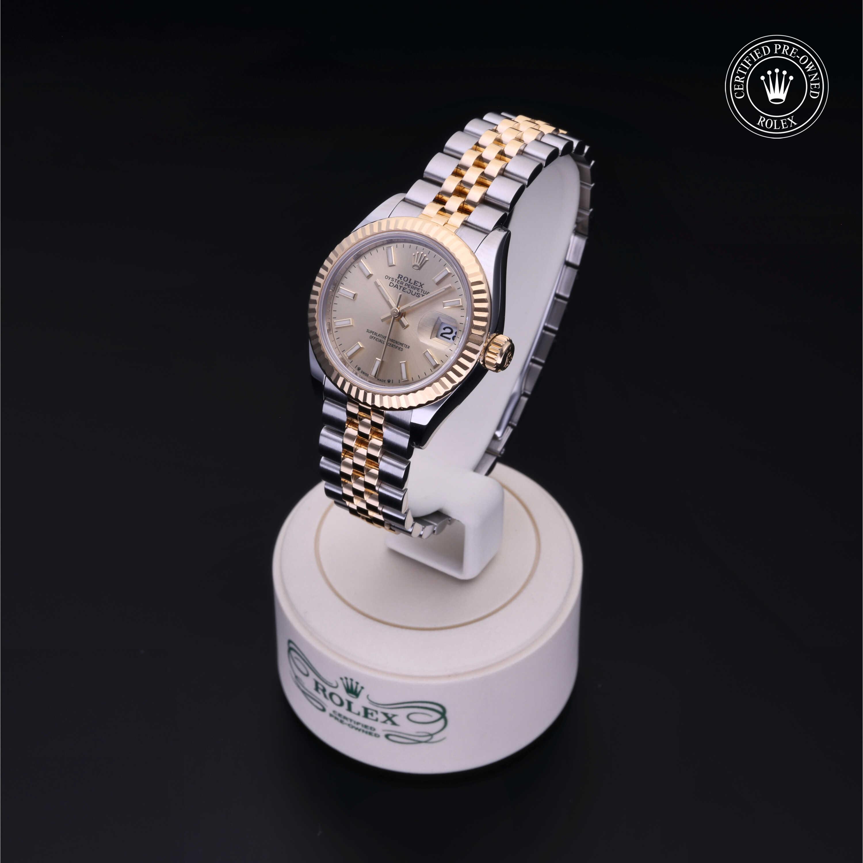 Rolex Lady-Datejust in Rolesor 18 Carat Yellow M279173-0001 at Heller Jewelers