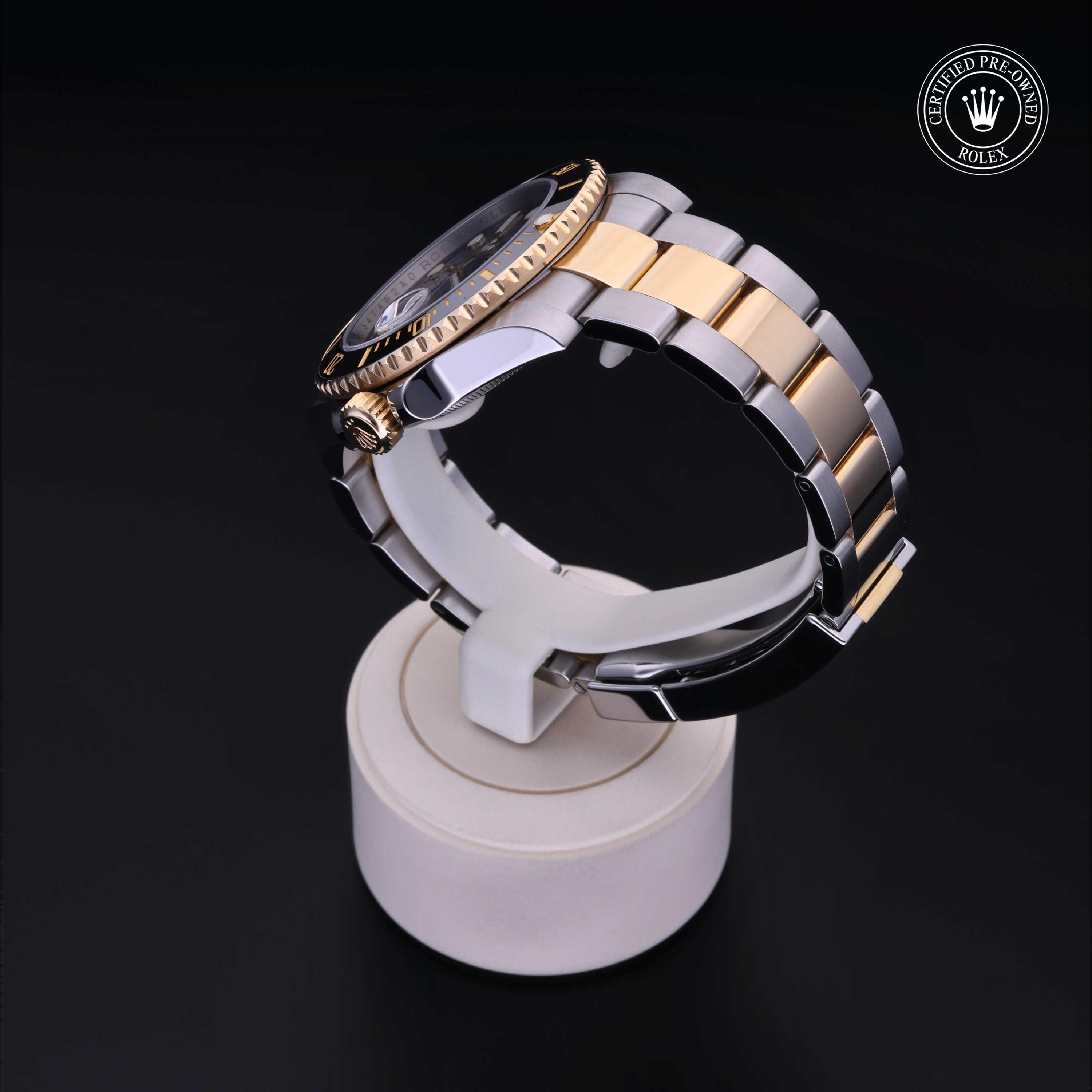 Rolex Submariner in Rolesor 18 Carat Yellow M116613LN-0001 at Heller Jewelers