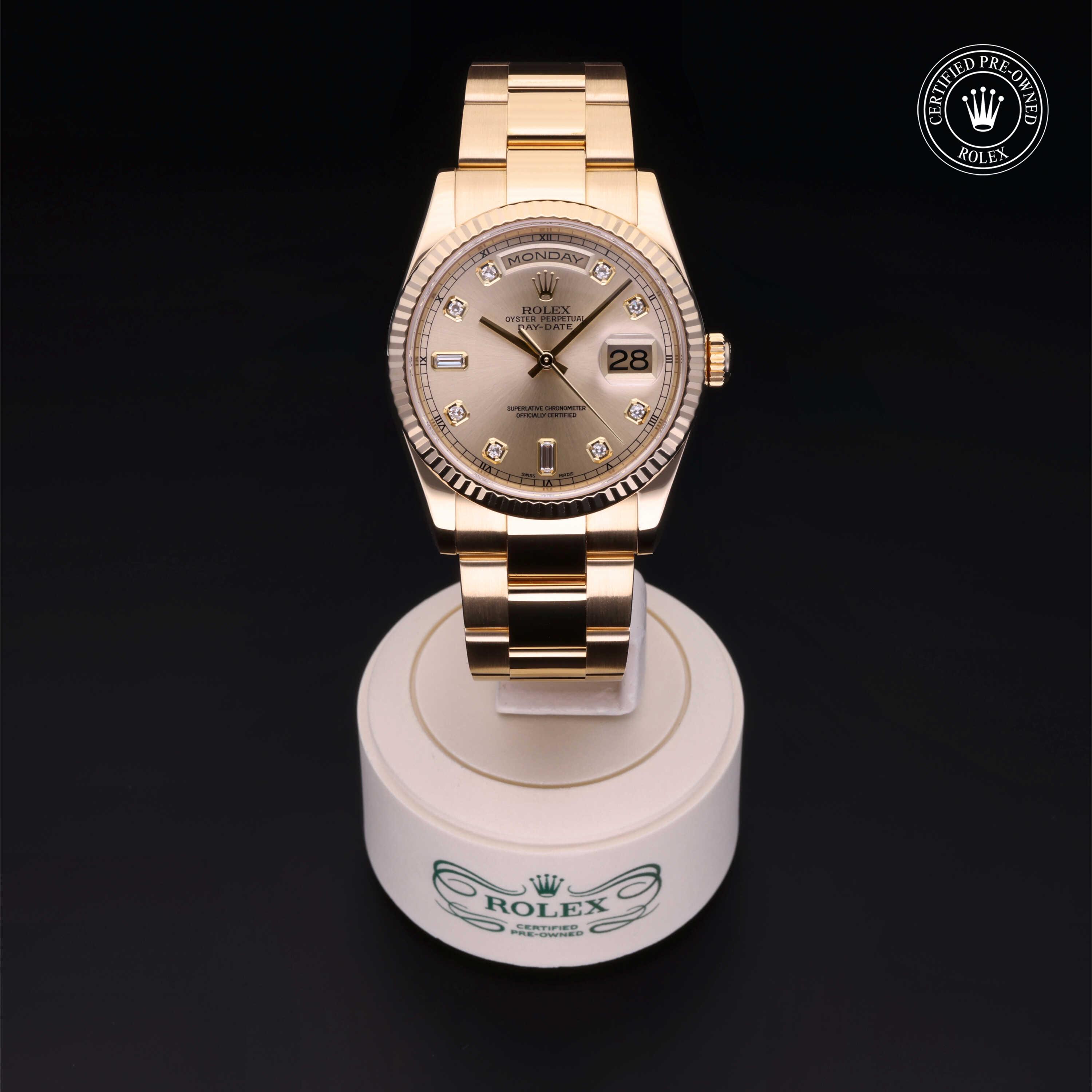 Rolex Day-Date in Gold 18 Carat Yellow M118238-0001 at Heller Jewelers