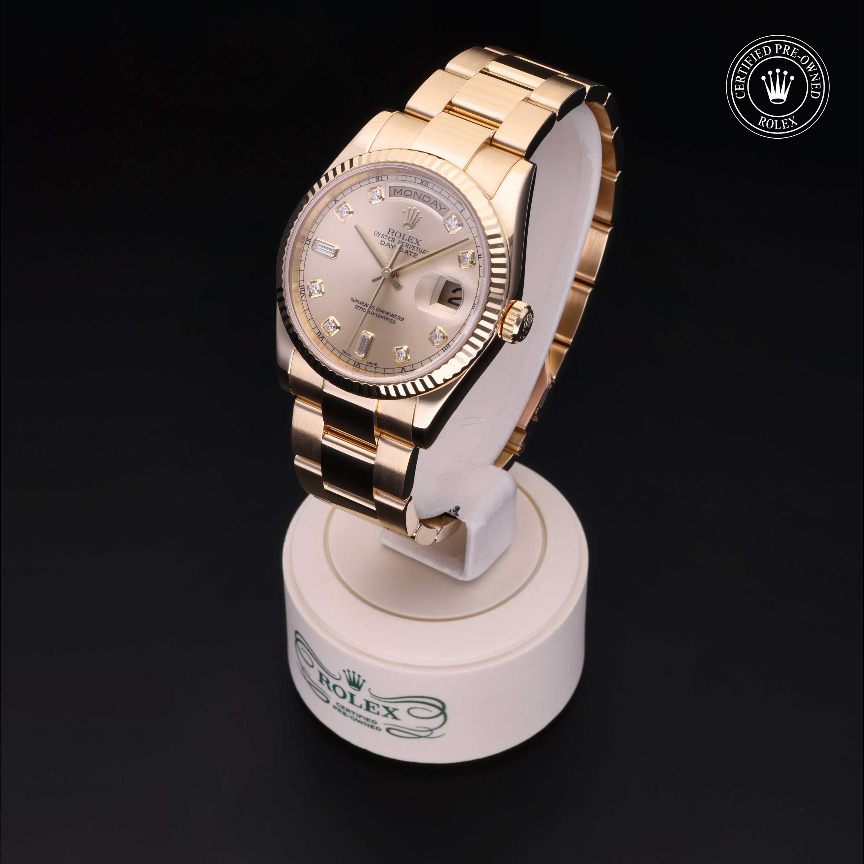 Rolex Day-Date in Gold 18 Carat Yellow M118238-0001 at Heller Jewelers