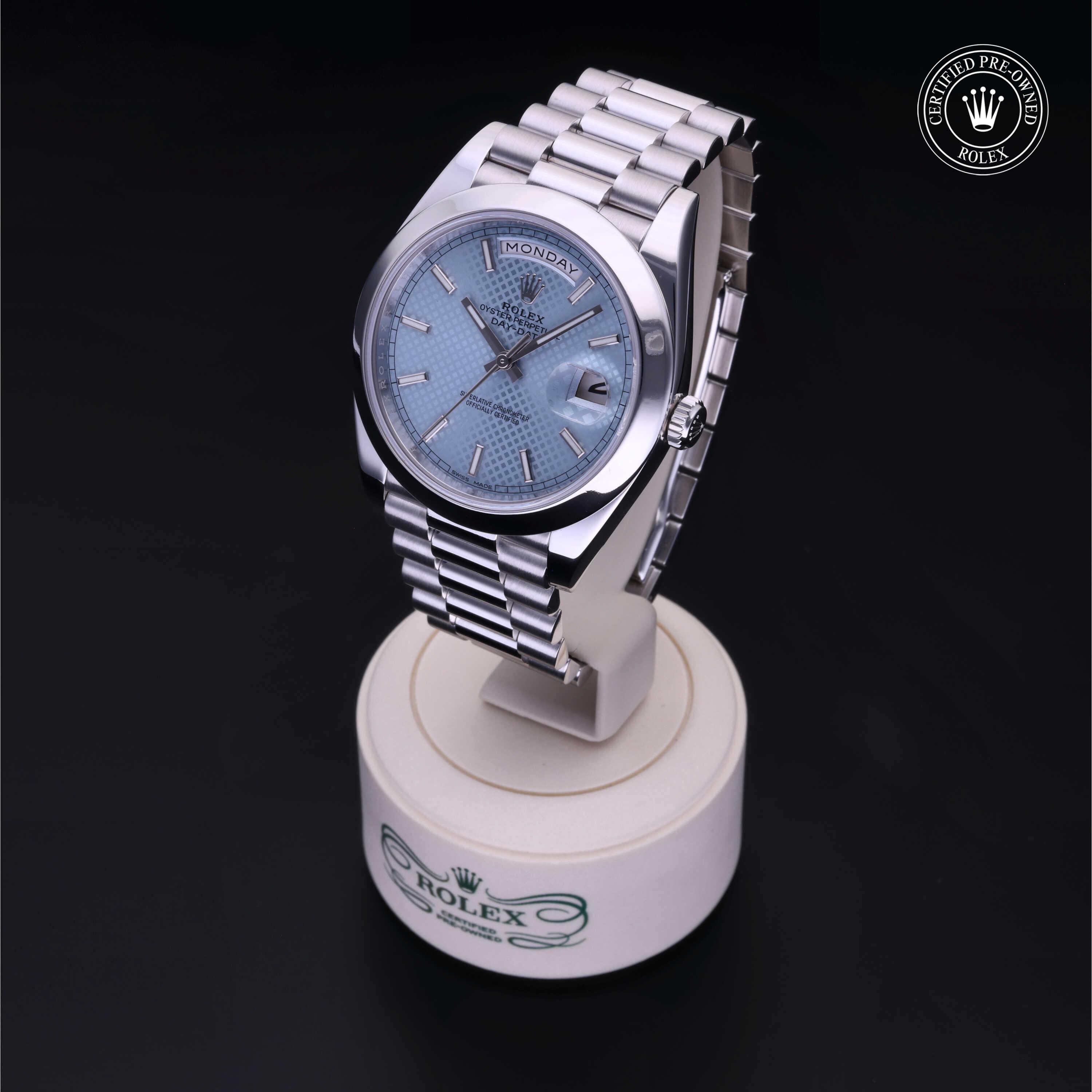 Rolex Day-Date in Platinum M228206-0004 at Heller Jewelers
