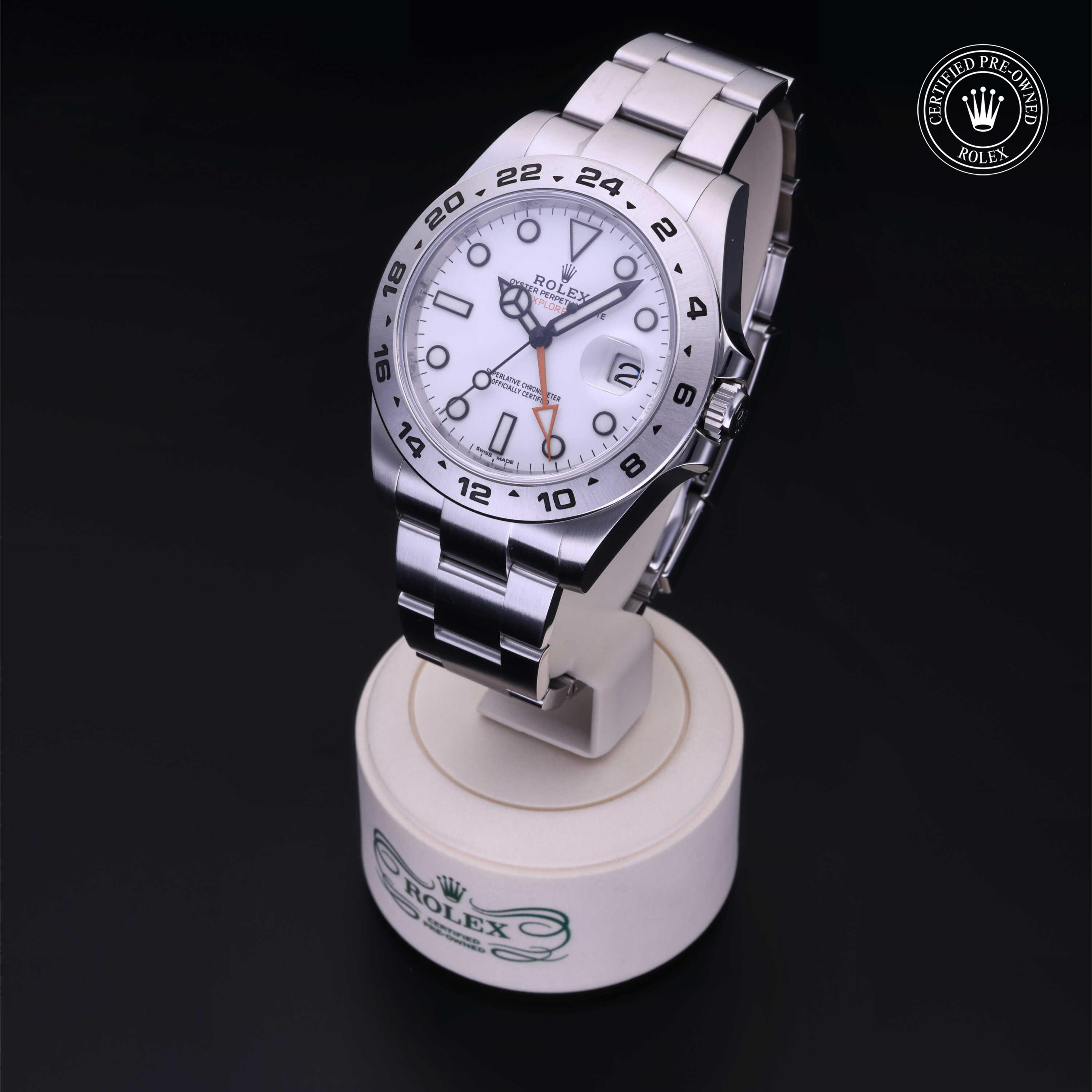 Rolex Explorer II in Steel M216570-0001 at Heller Jewelers