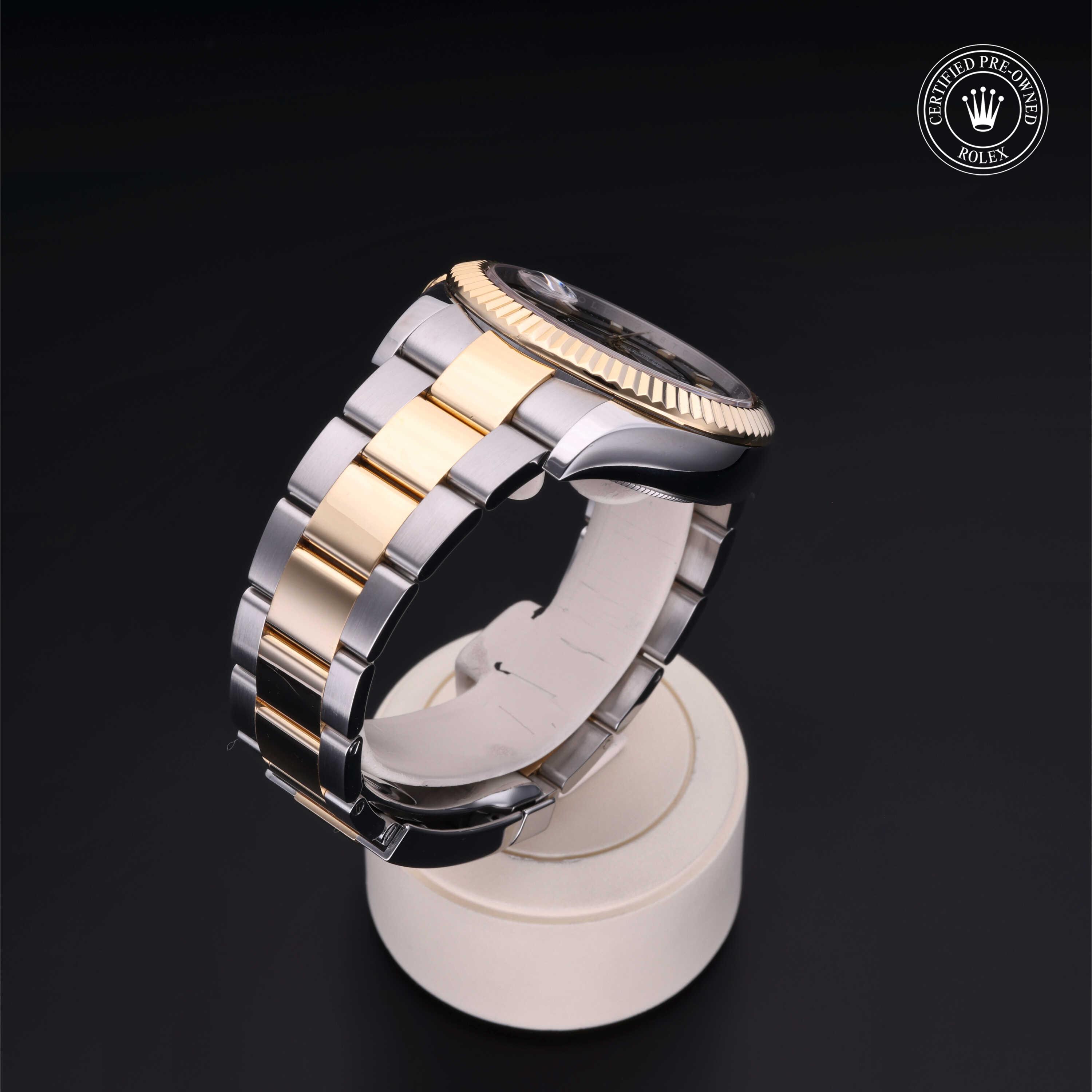 Rolex Sky-Dweller in Rolesor 18 Carat Yellow M326933-0002 at Heller Jewelers