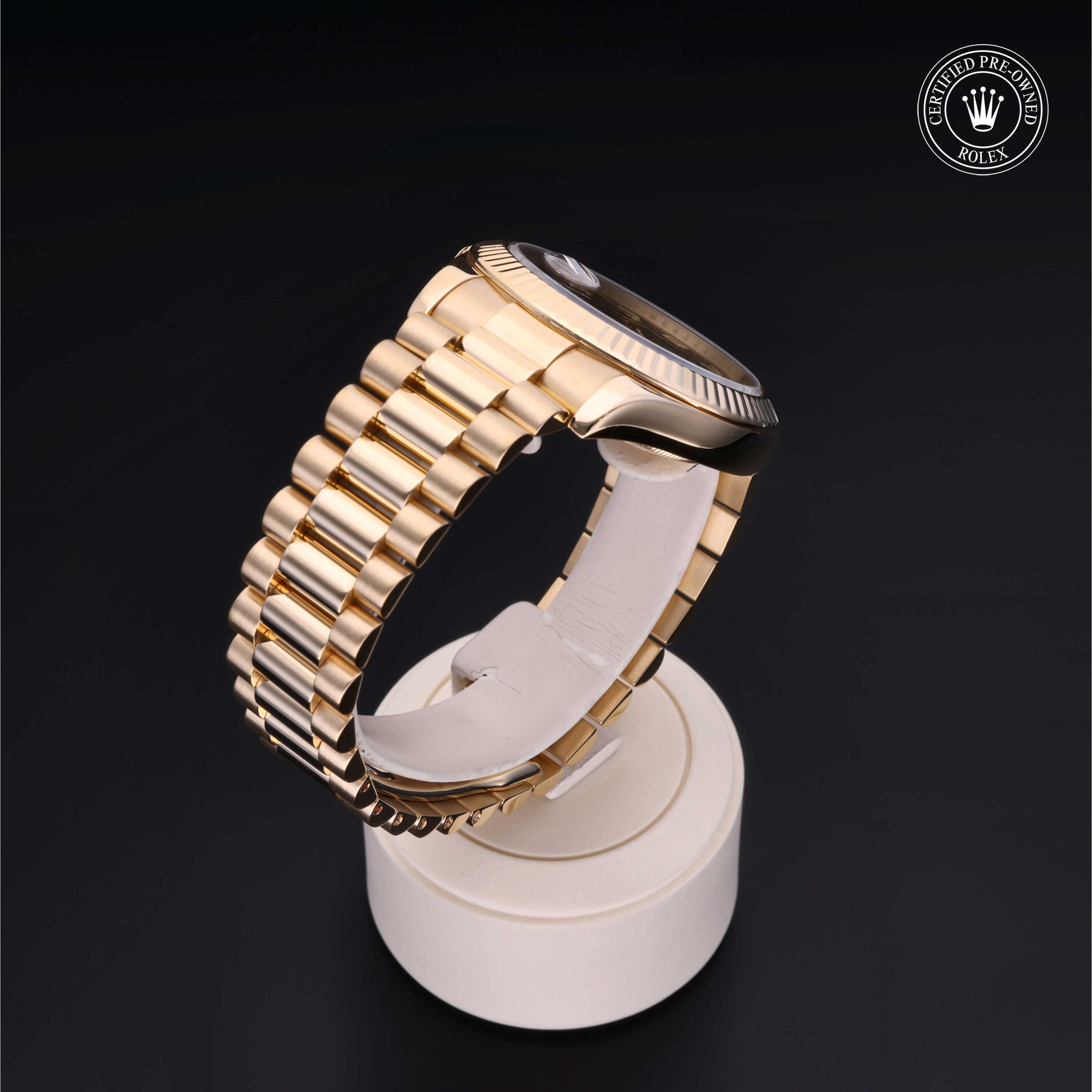 Rolex Day-Date in Gold 18 Carat Yellow M218238-0005 at Heller Jewelers