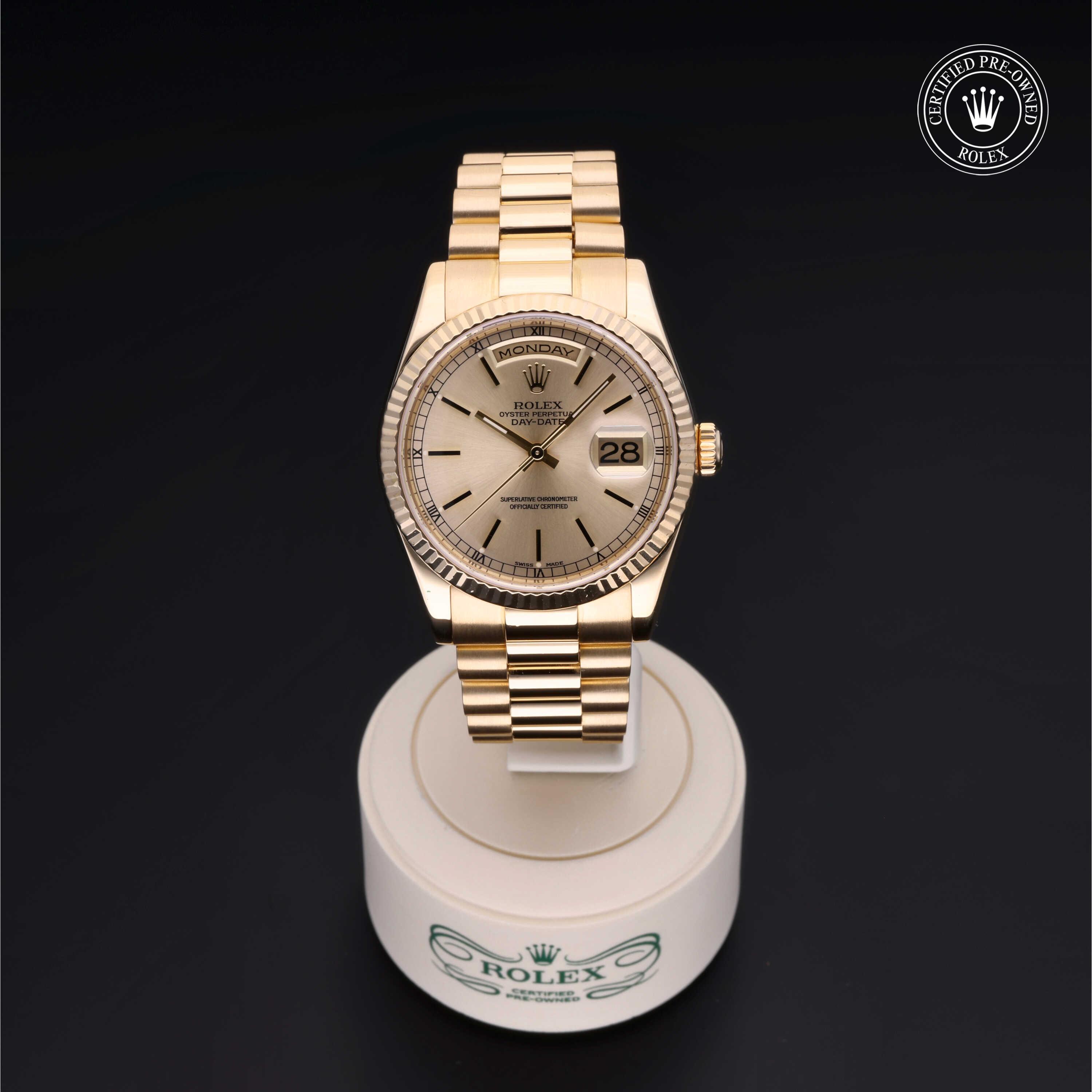 Rolex Day-Date in Gold 18 Carat Yellow M118238-0103 at Heller Jewelers
