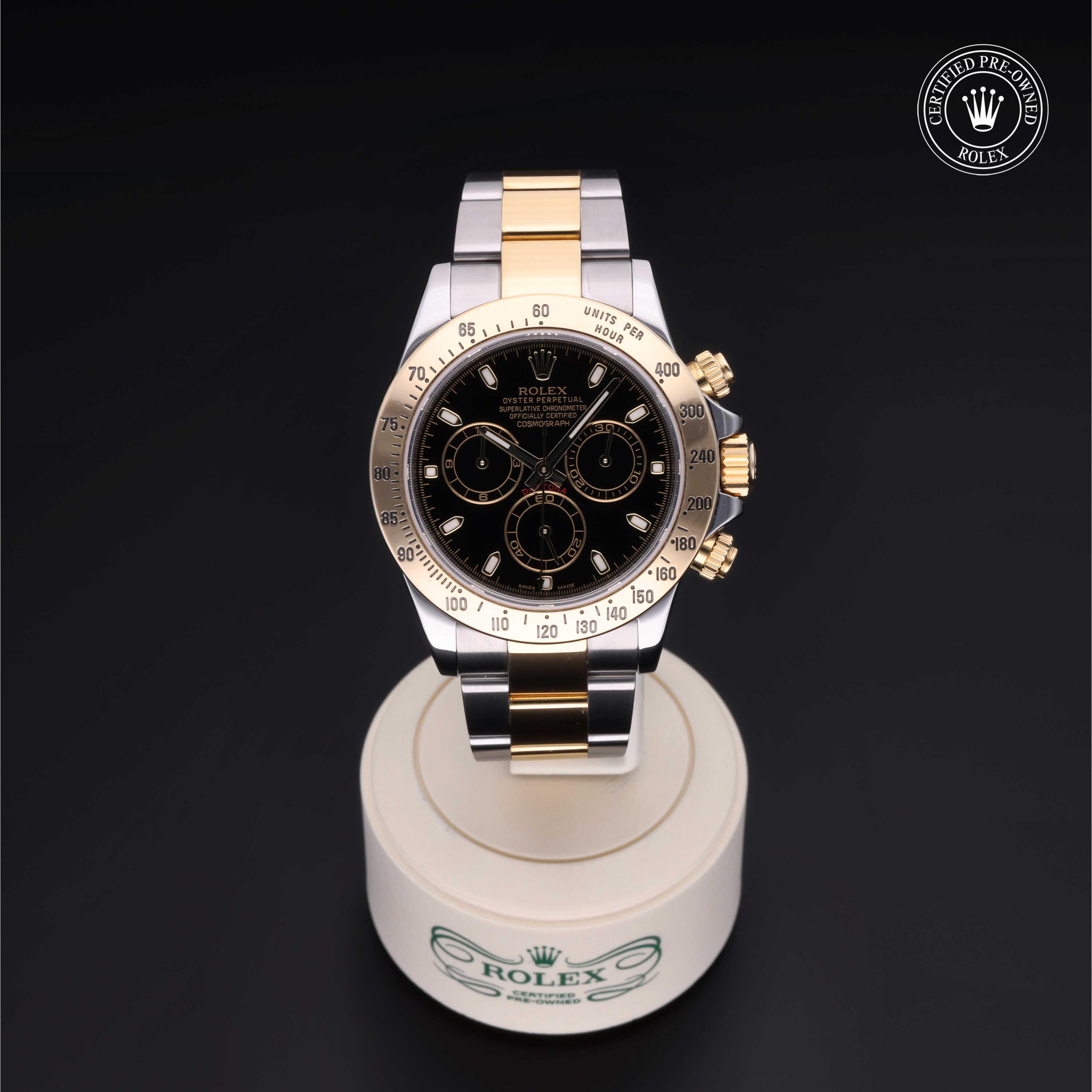 Rolex Cosmograph Daytona in Rolesor 18 Carat Yellow M116523-0039 at Heller Jewelers
