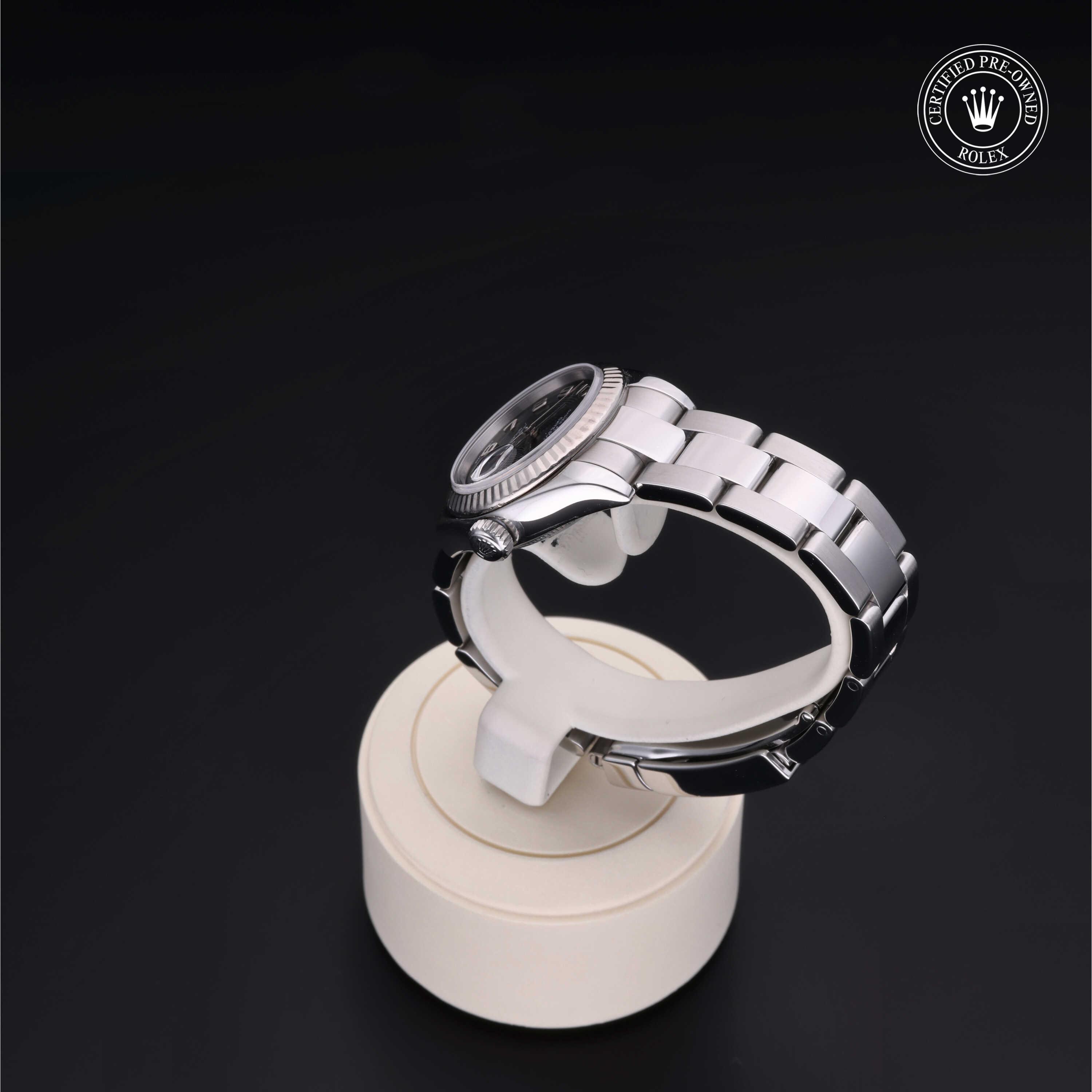 Rolex Lady-Datejust in Rolesor 18 Carat White M179174-0047 at Heller Jewelers