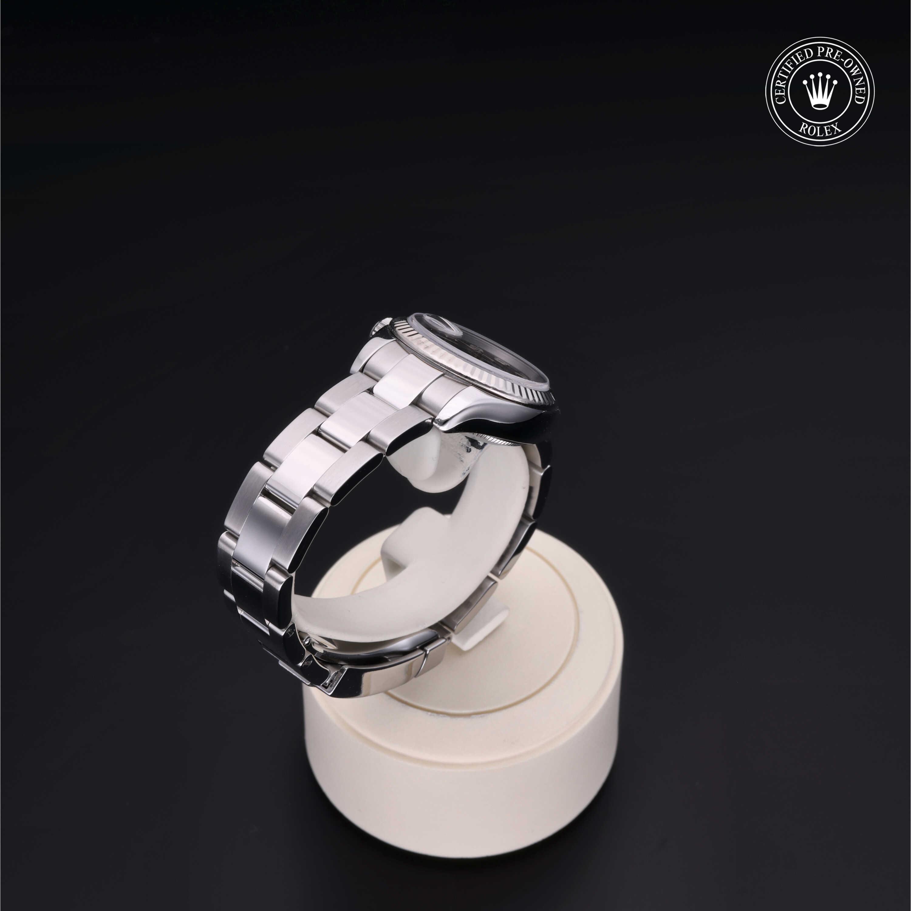 Rolex Lady-Datejust in Rolesor 18 Carat White M179174-0047 at Heller Jewelers