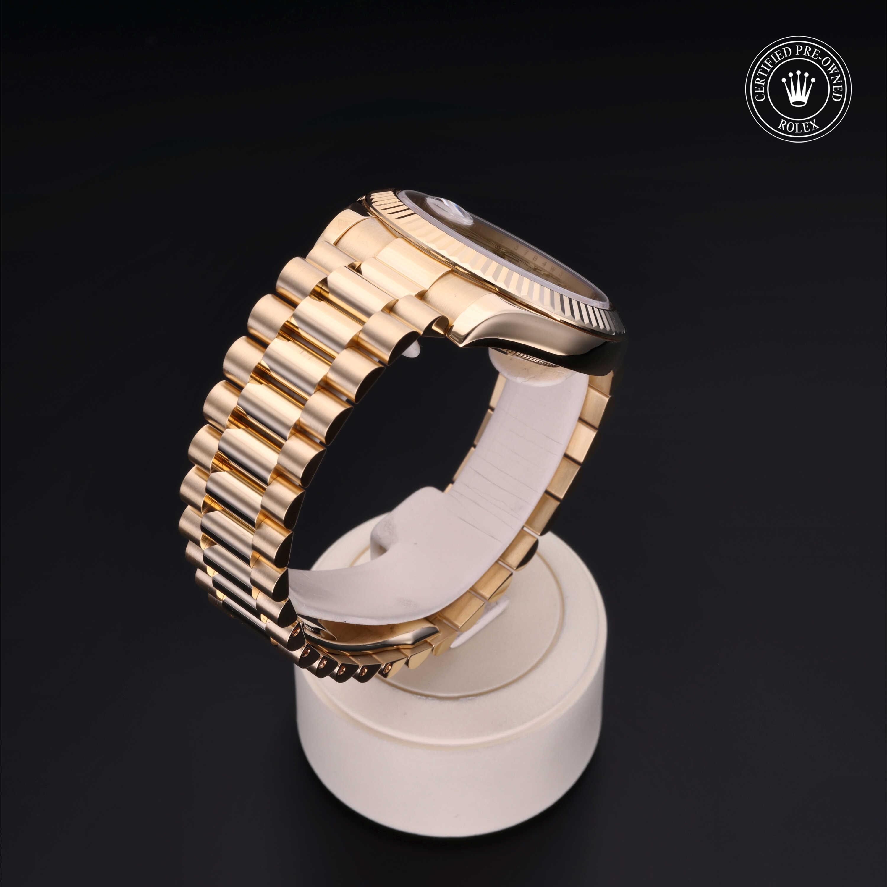 Rolex Day-Date in Gold 18 Carat Yellow M218238-0042 at Heller Jewelers