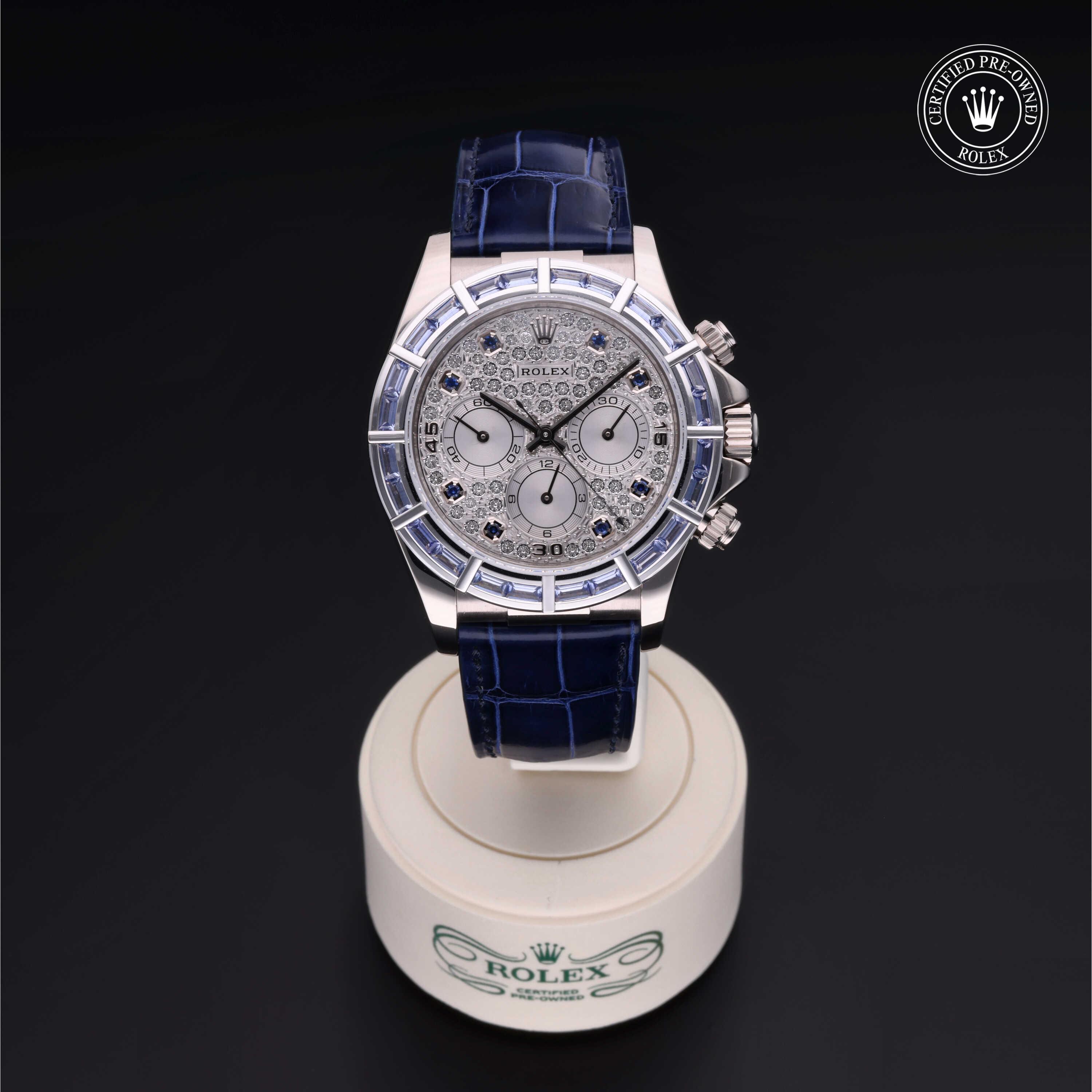Rolex Cosmograph Daytona in Gold 18 Carat White M16589SACI-0001 at Heller Jewelers