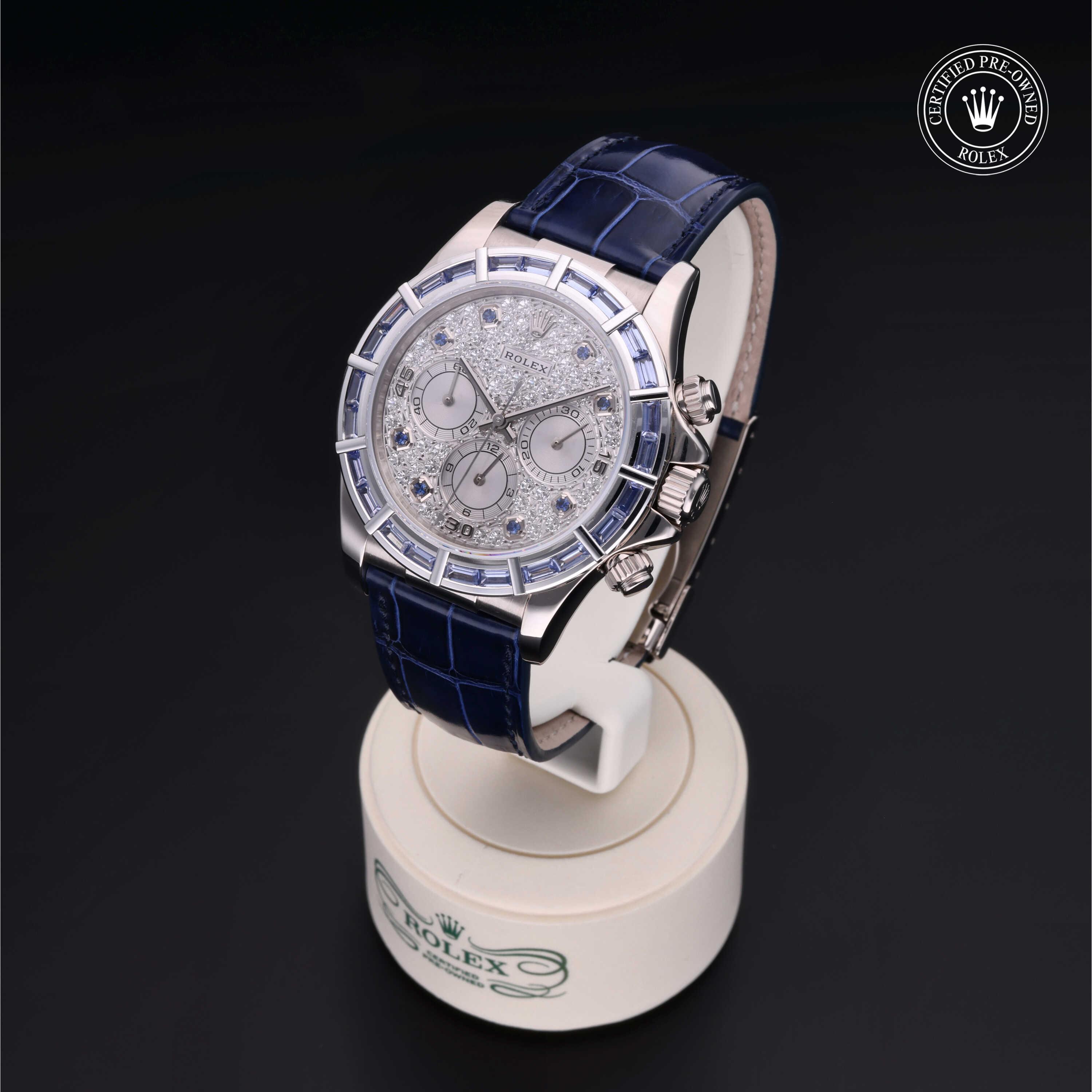 Rolex Cosmograph Daytona in Gold 18 Carat White M16589SACI-0001 at Heller Jewelers