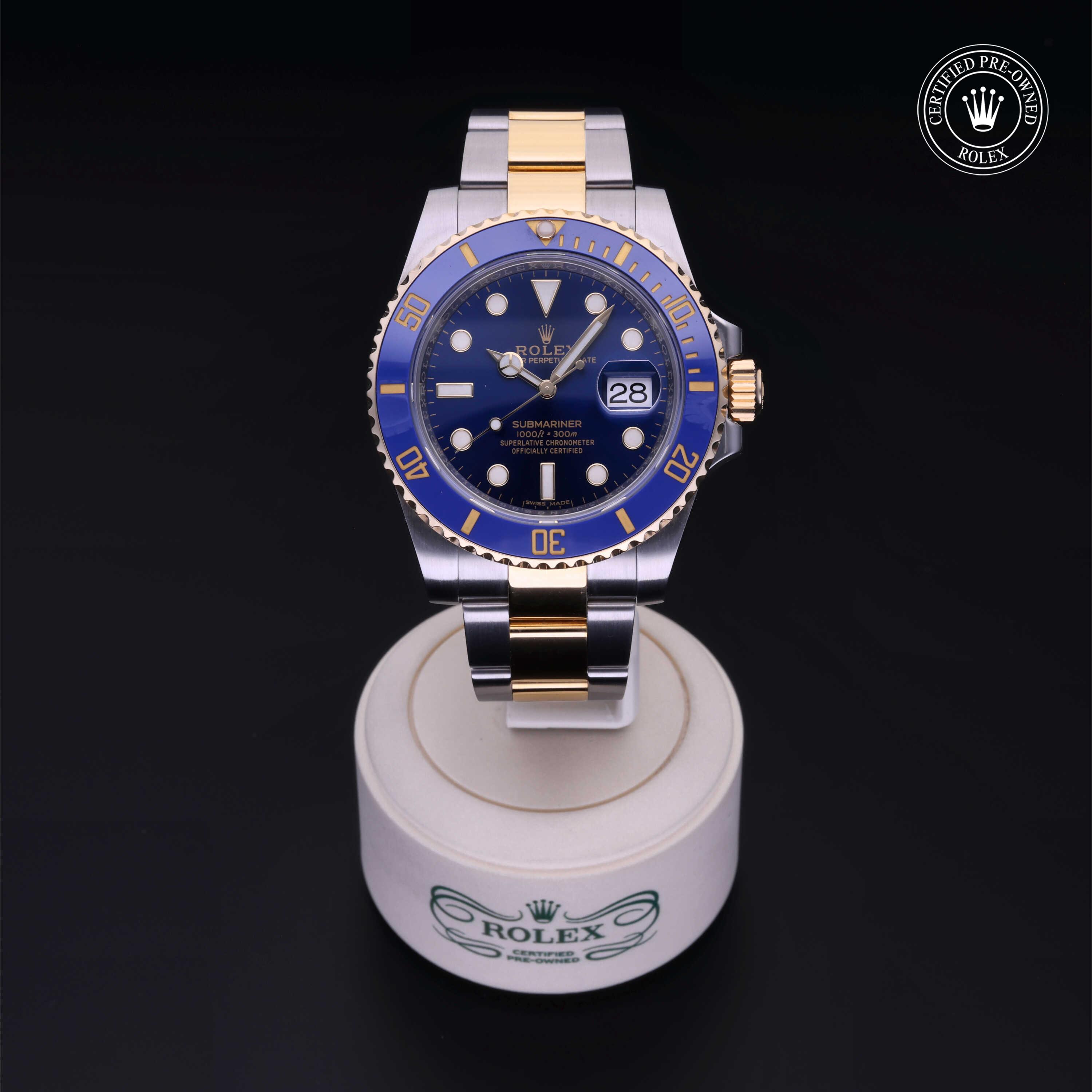 Rolex Submariner in Rolesor 18 Carat Yellow M116613LB-0005 at Heller Jewelers