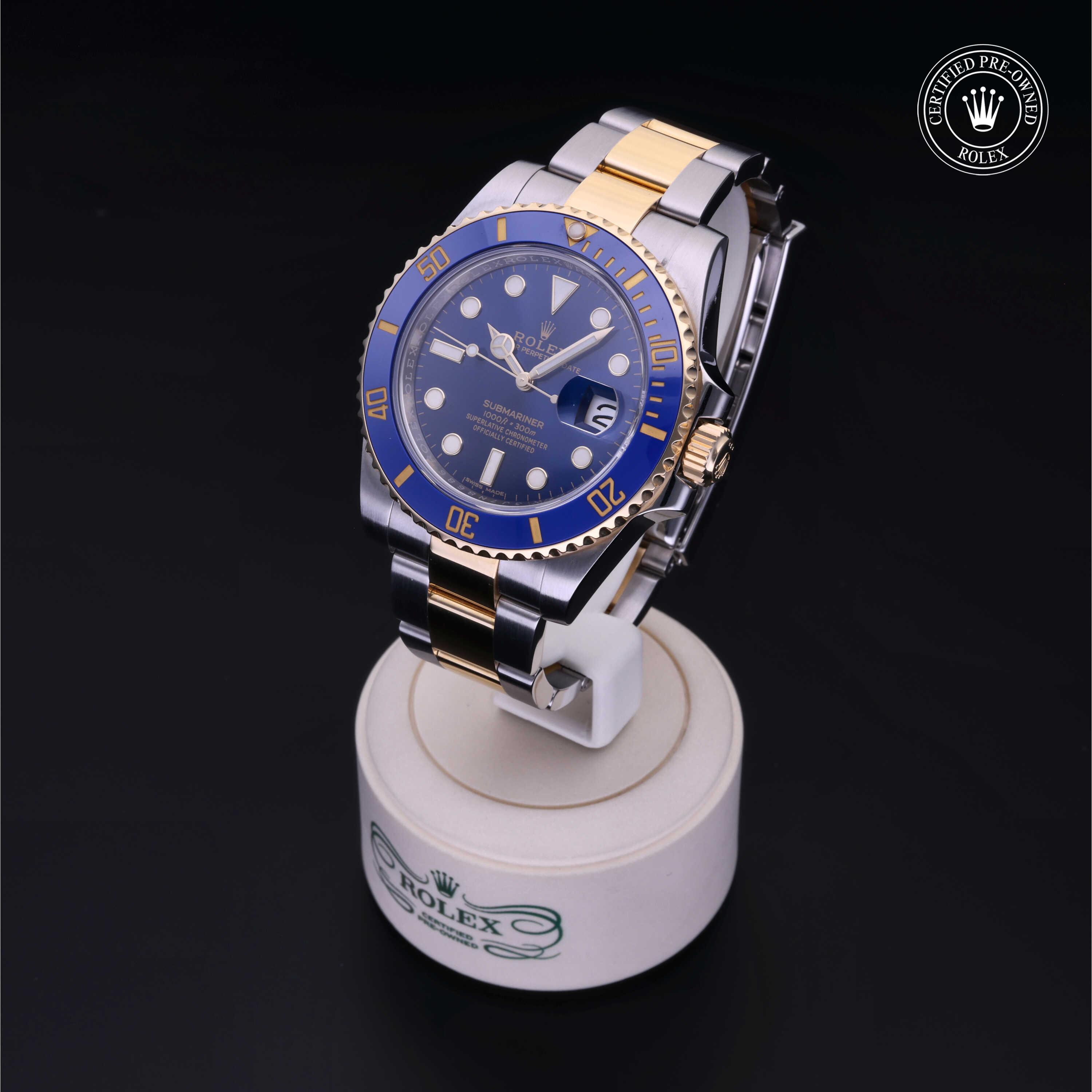 Rolex Submariner in Rolesor 18 Carat Yellow M116613LB-0005 at Heller Jewelers