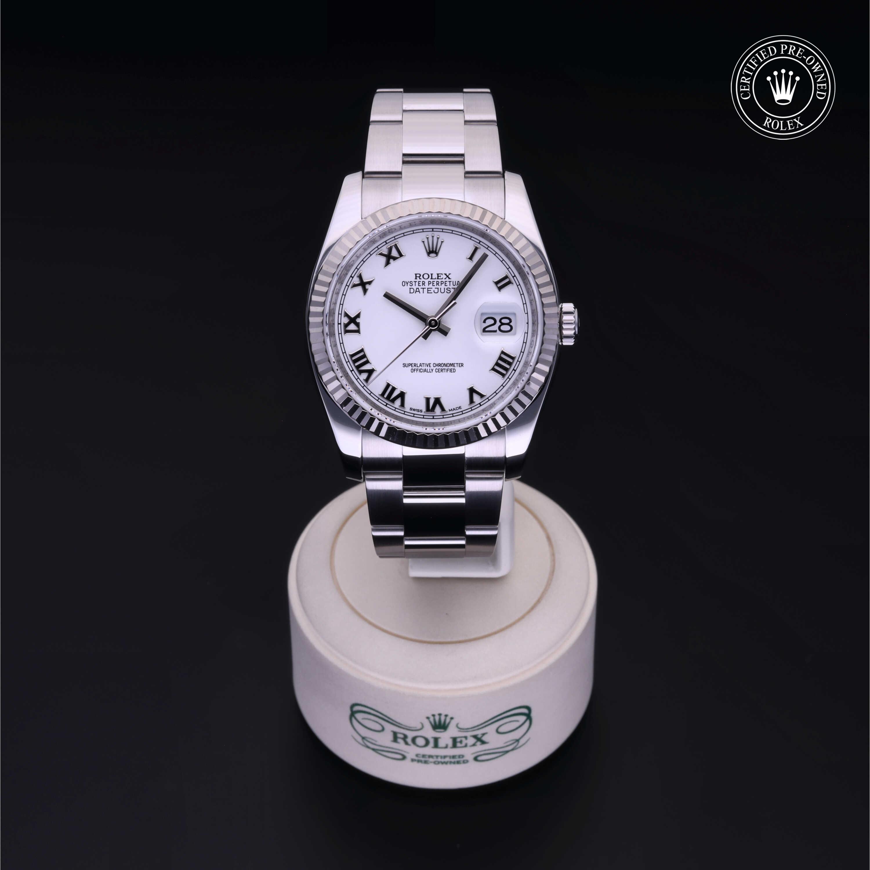 Rolex Datejust in Rolesor 18 Carat White M116234-0090 at Heller Jewelers