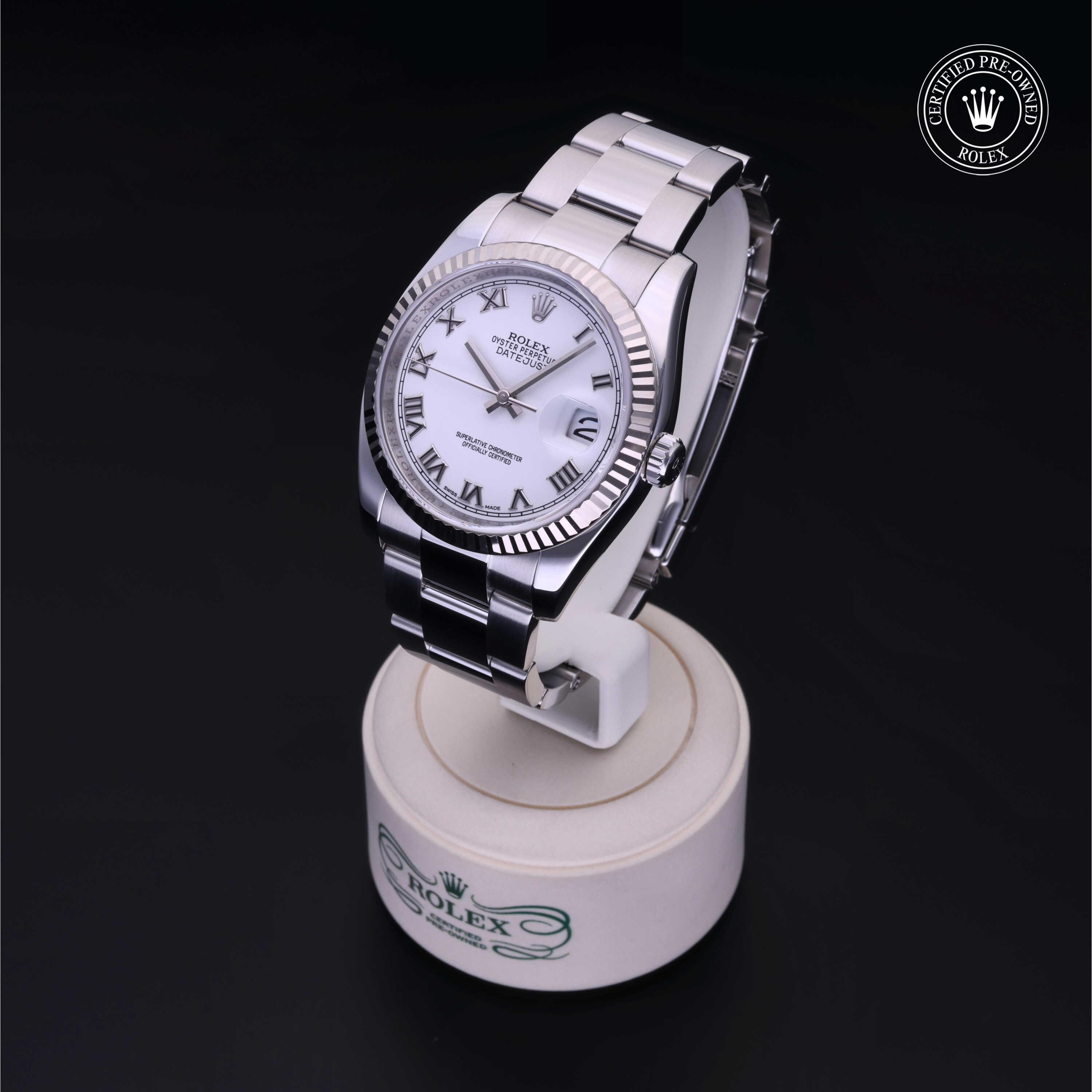 Rolex Datejust in Rolesor 18 Carat White M116234-0090 at Heller Jewelers