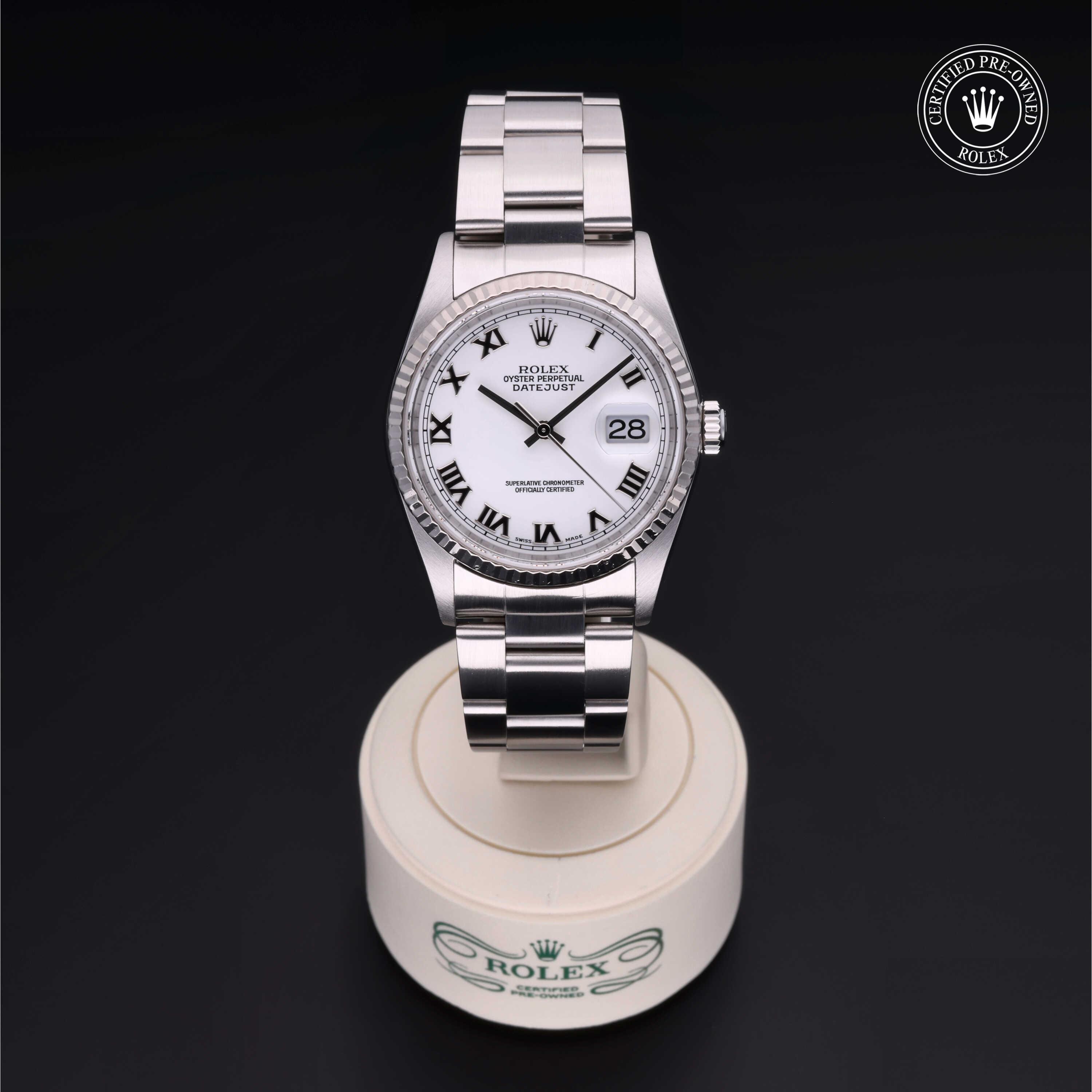 Rolex Datejust in Rolesor 18 Carat White M16234-0045 at Heller Jewelers