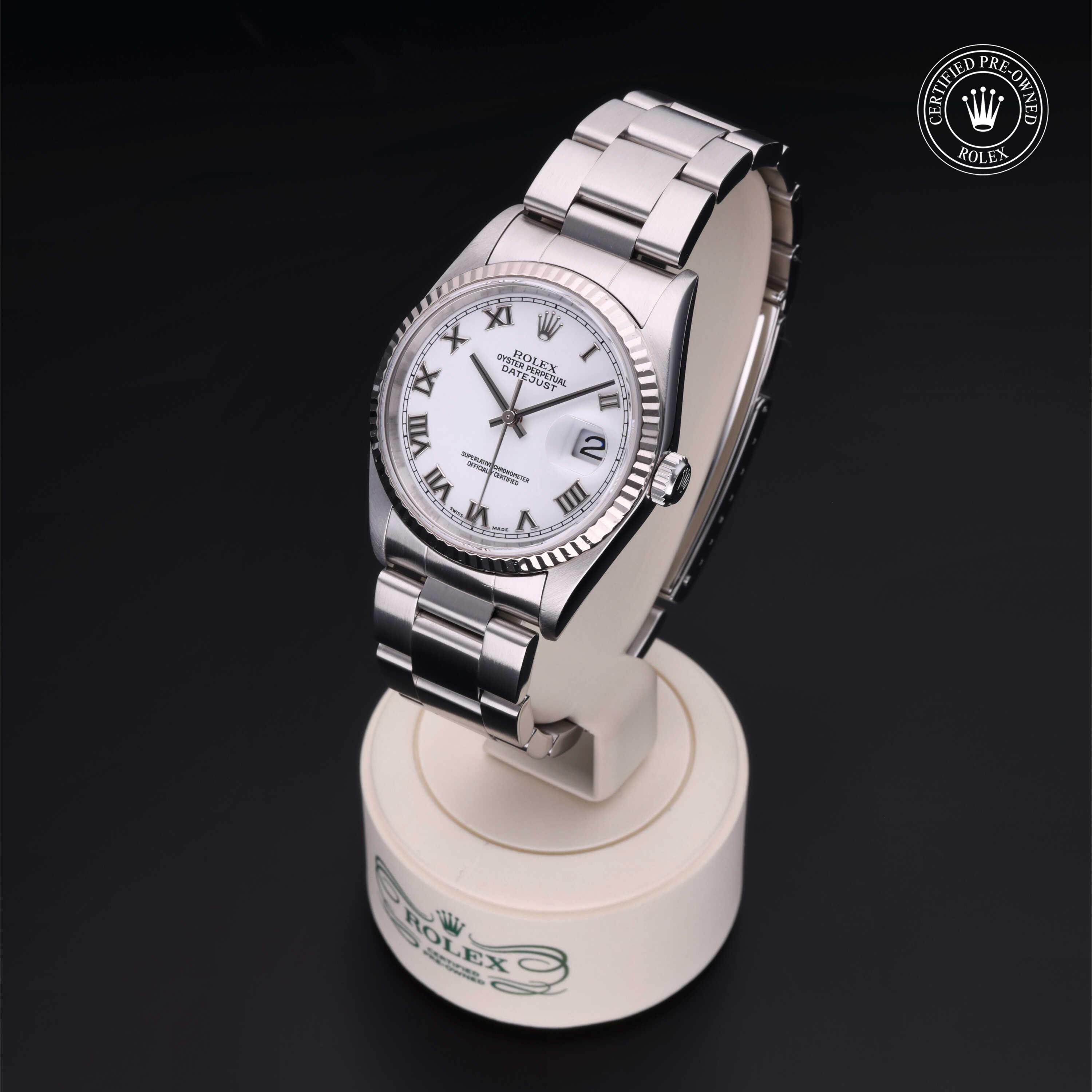 Rolex Datejust in Rolesor 18 Carat White M16234-0045 at Heller Jewelers