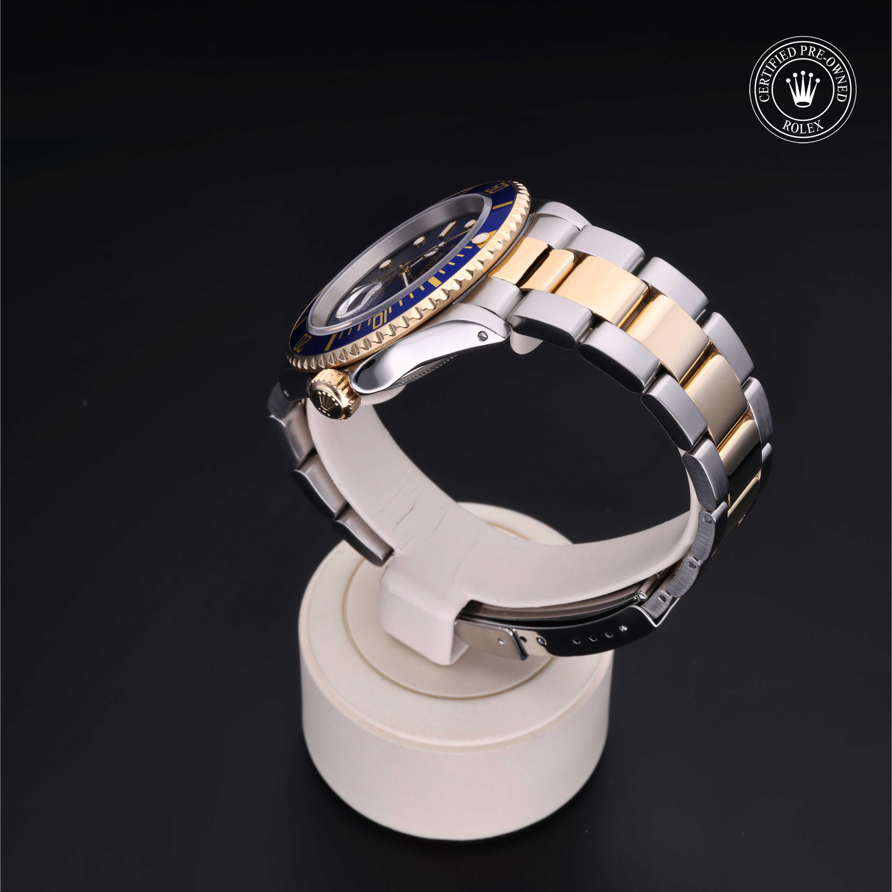 Rolex Submariner in Rolesor 18 Carat Yellow M16613-0012 at Heller Jewelers