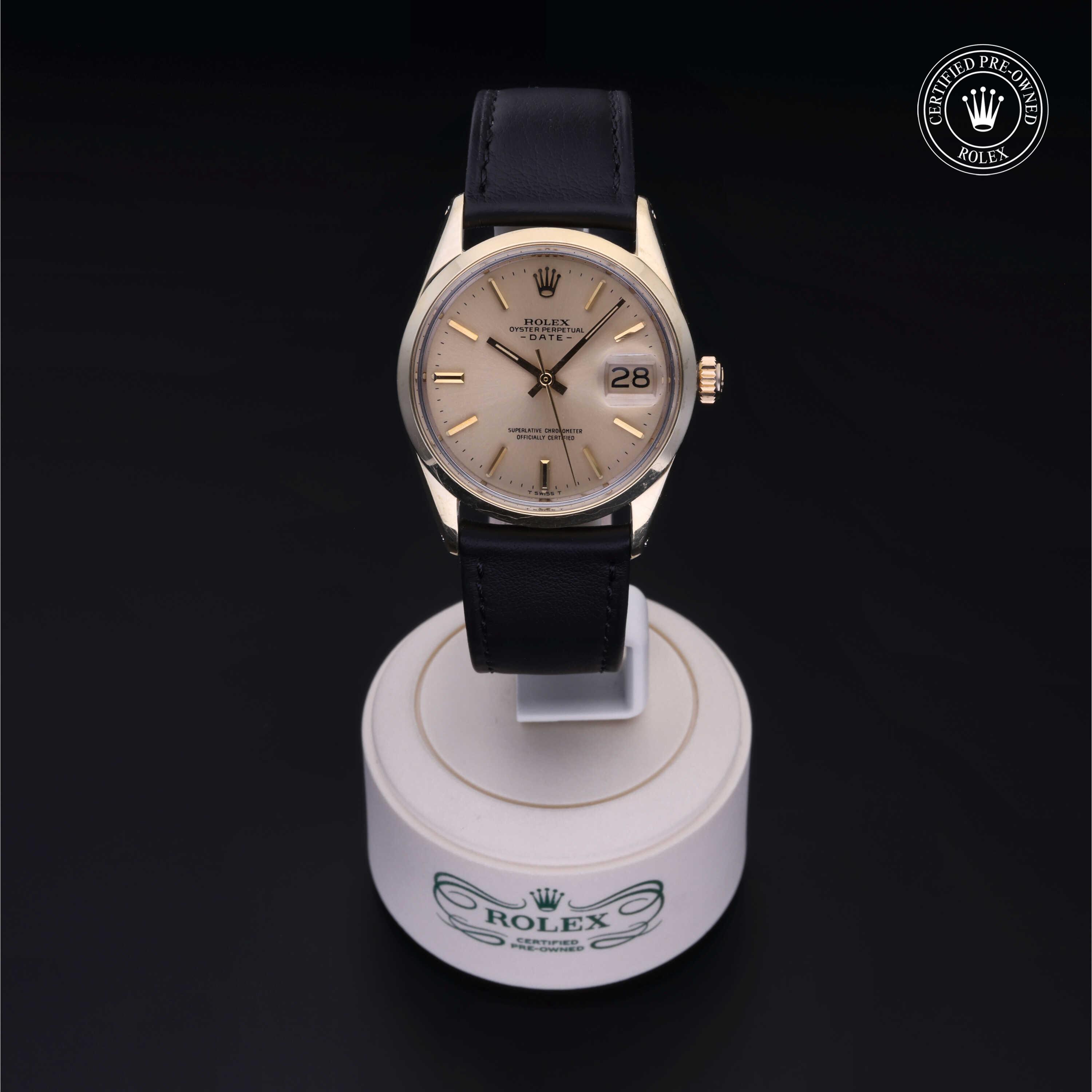 Rolex Oyster Perpetual in 14 CT yellow gold plated covering  at Heller Jewelers