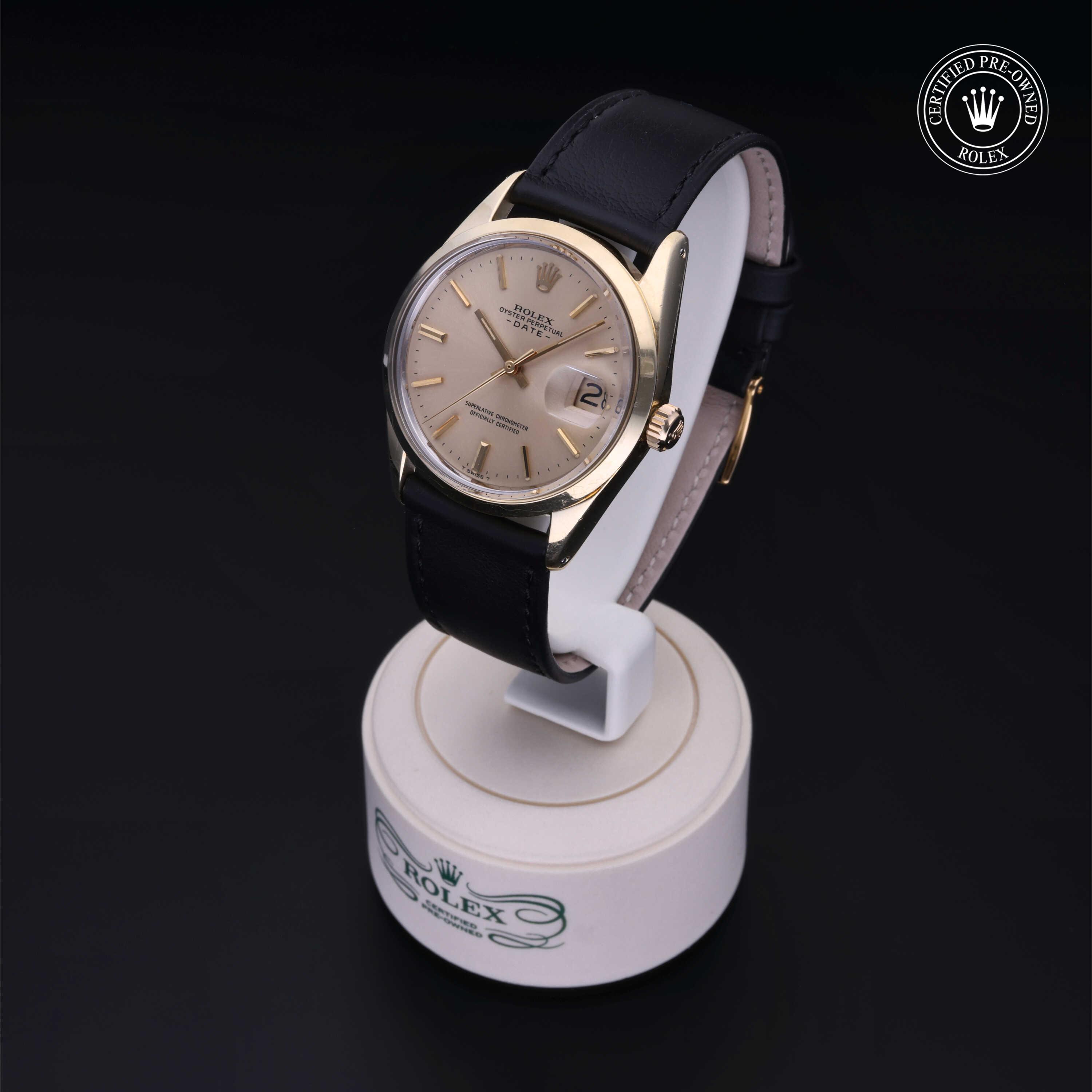 Rolex Oyster Perpetual in 14 CT yellow gold plated covering  at Heller Jewelers