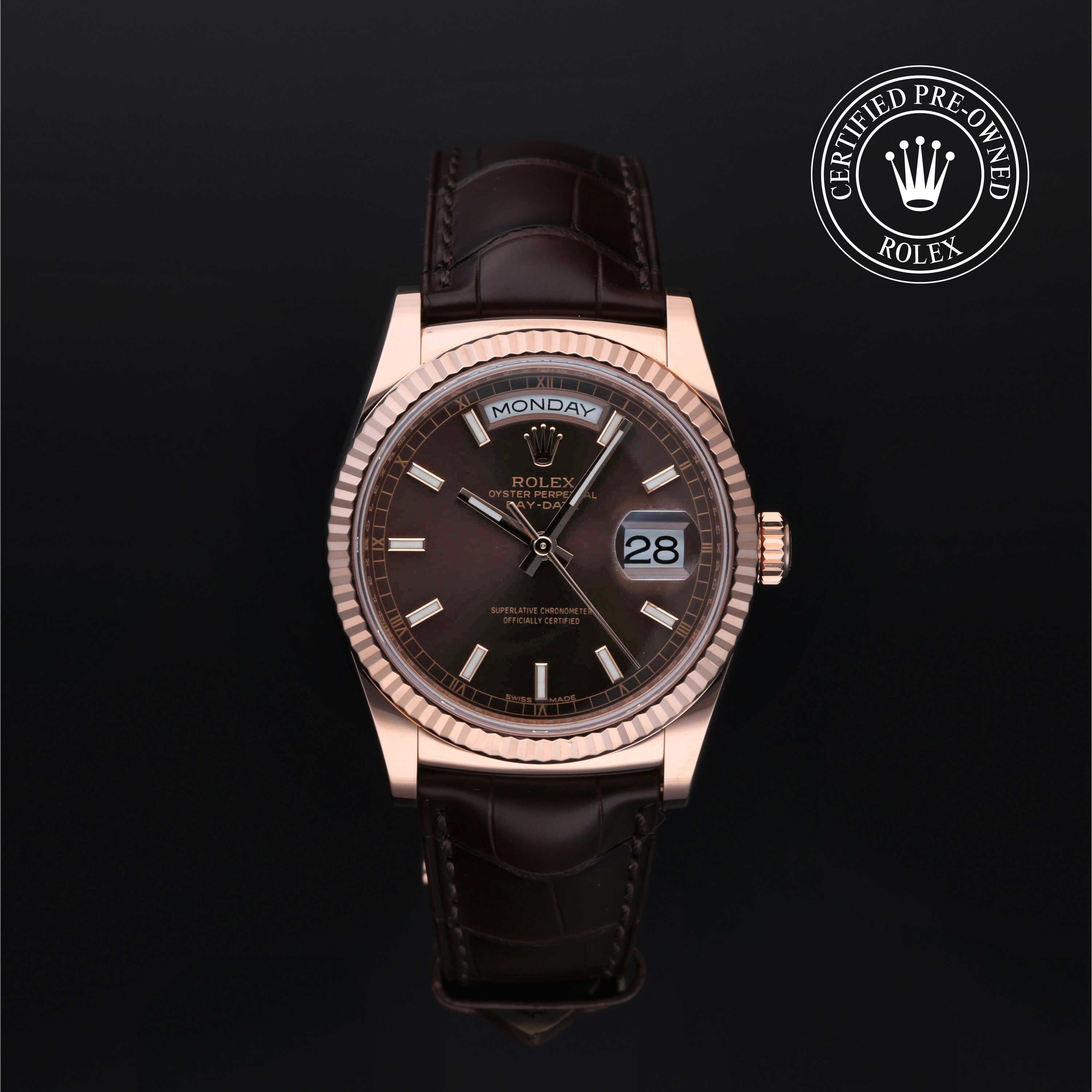 Rolex Day-Date in Gold 18 Carat Red M118135-0003 at Heller Jewelers