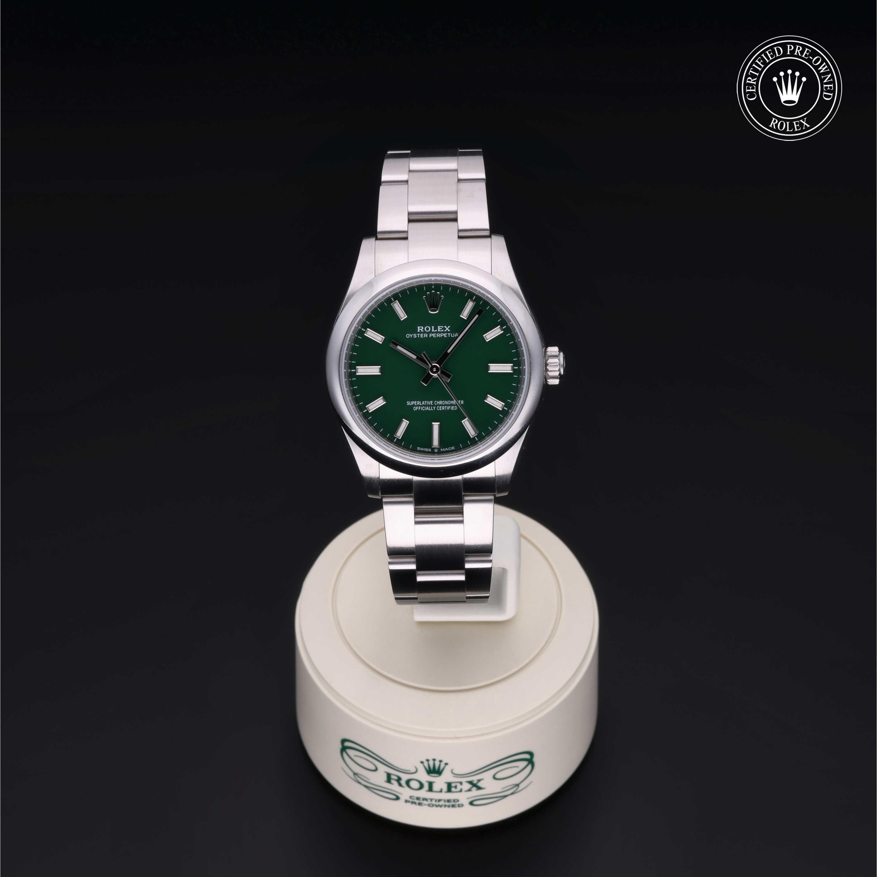 Rolex Oyster Perpetual in Steel M277200-0006 at Heller Jewelers