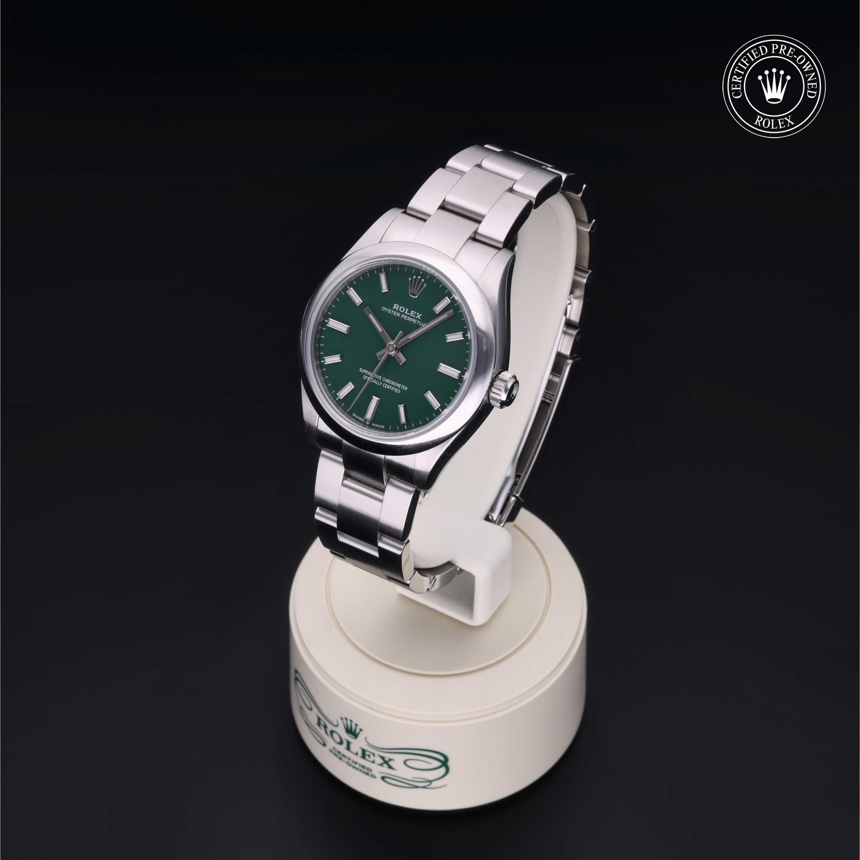 Rolex Oyster Perpetual in Steel M277200-0006 at Heller Jewelers