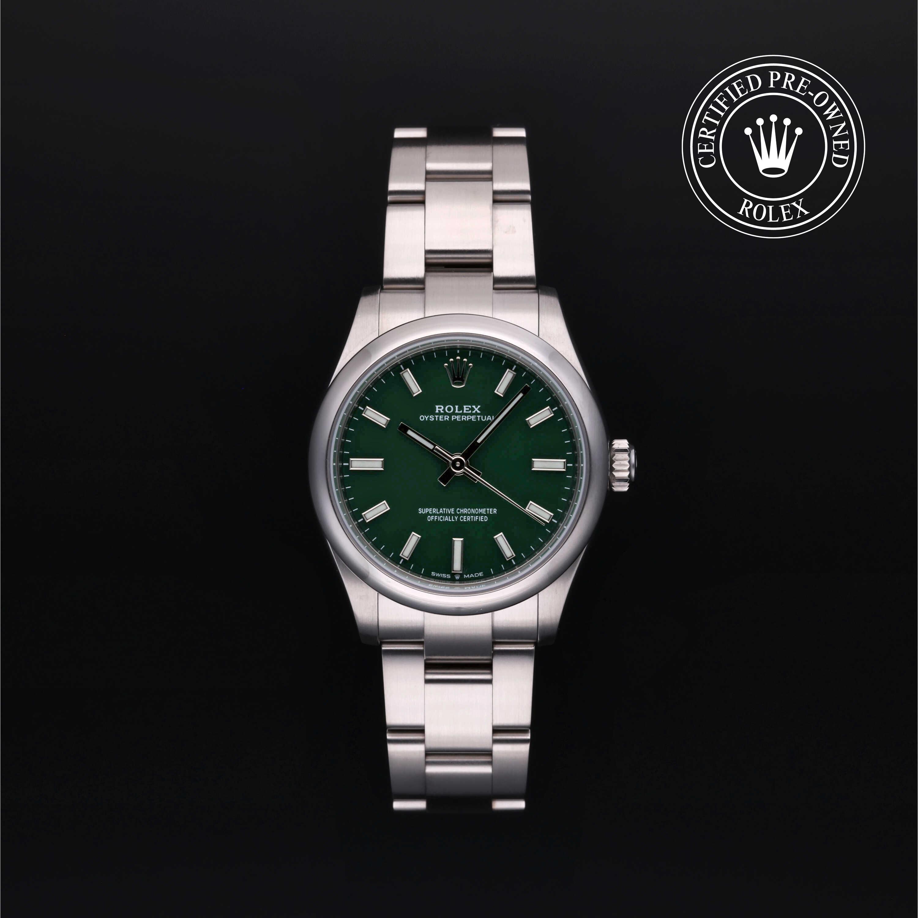 Rolex Oyster Perpetual in Steel M277200-0006 at Heller Jewelers
