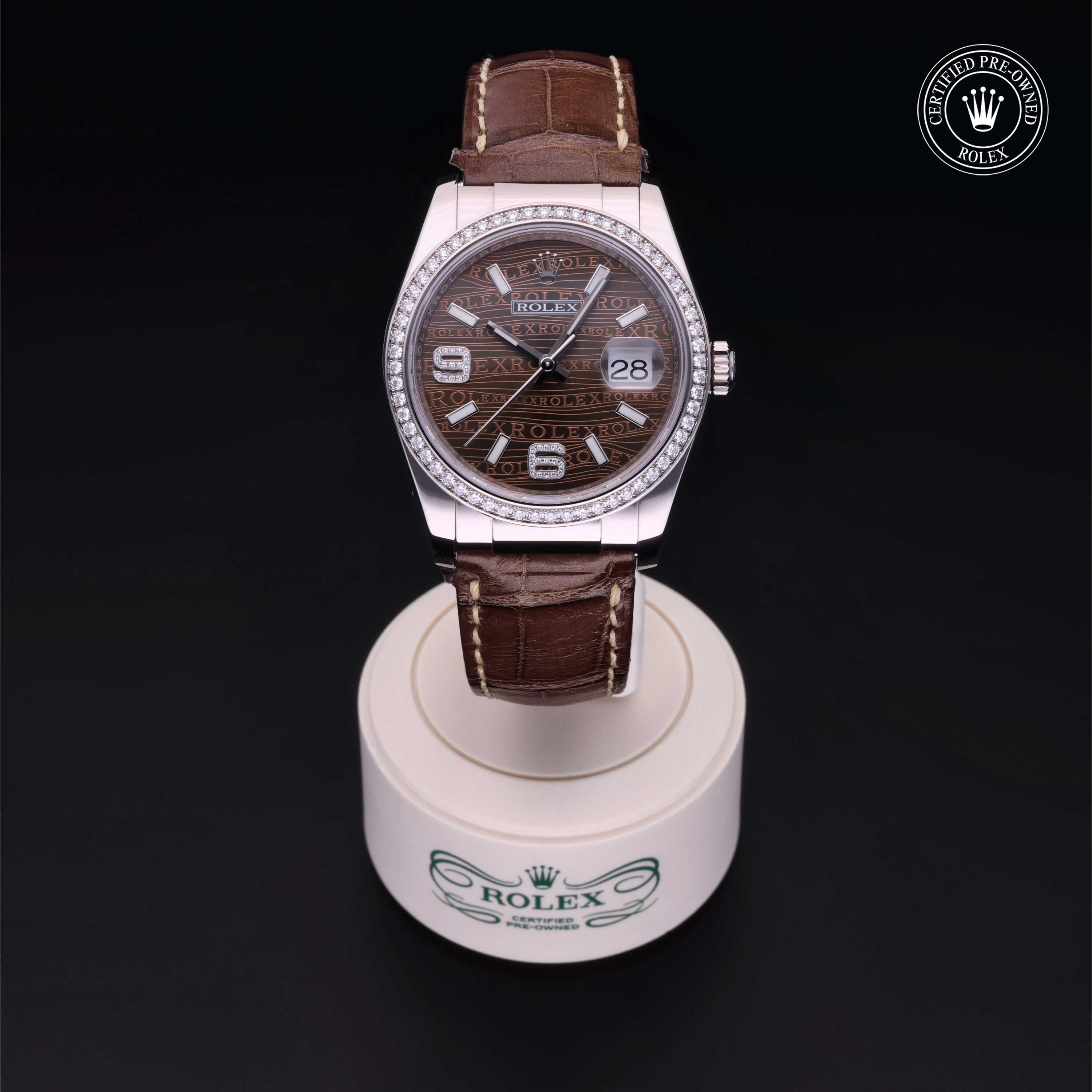 Rolex Datejust in Gold 18 Carat White M116189-0079 at Heller Jewelers