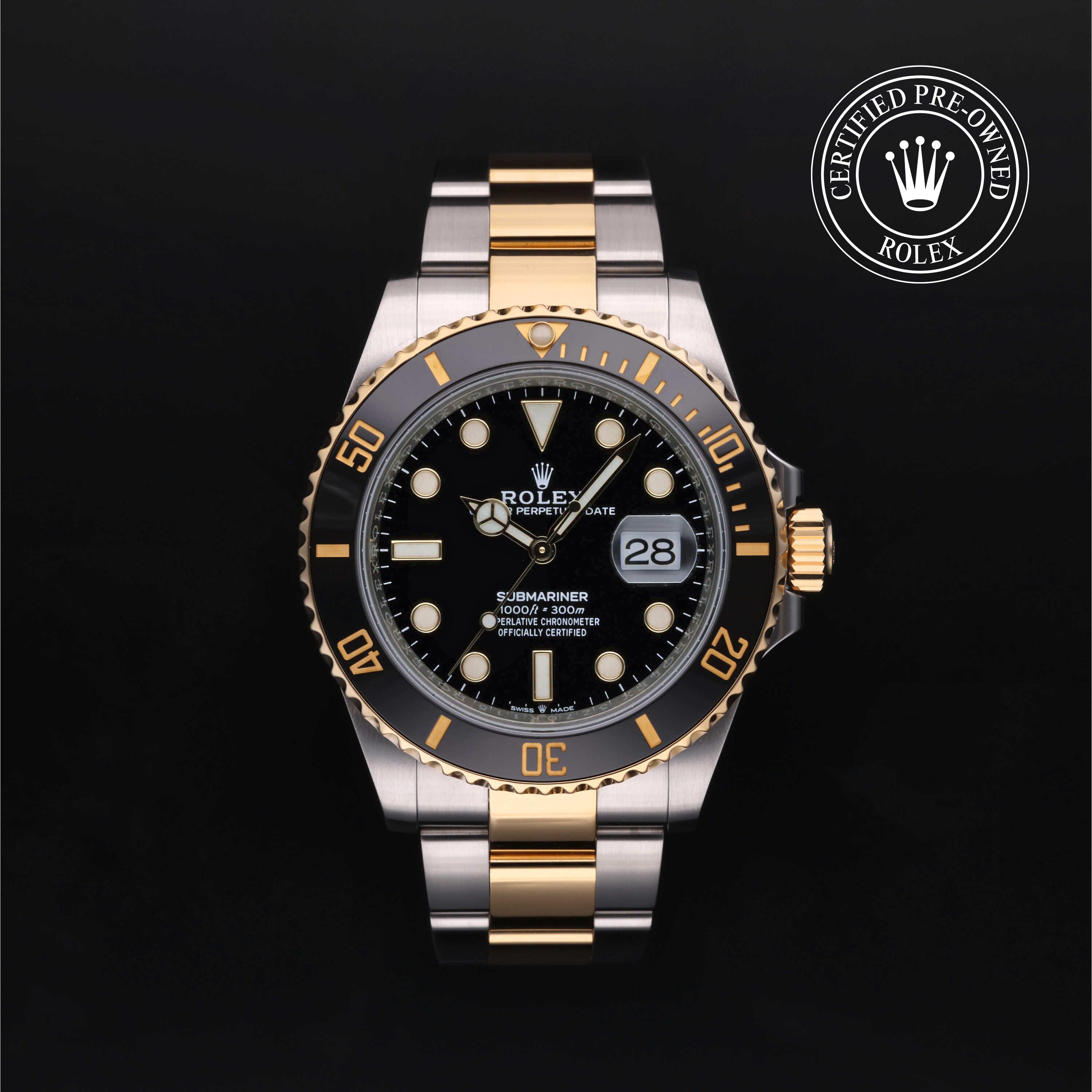 Rolex Submariner in Rolesor 18 Carat Yellow M126613LN-0002 at Heller Jewelers
