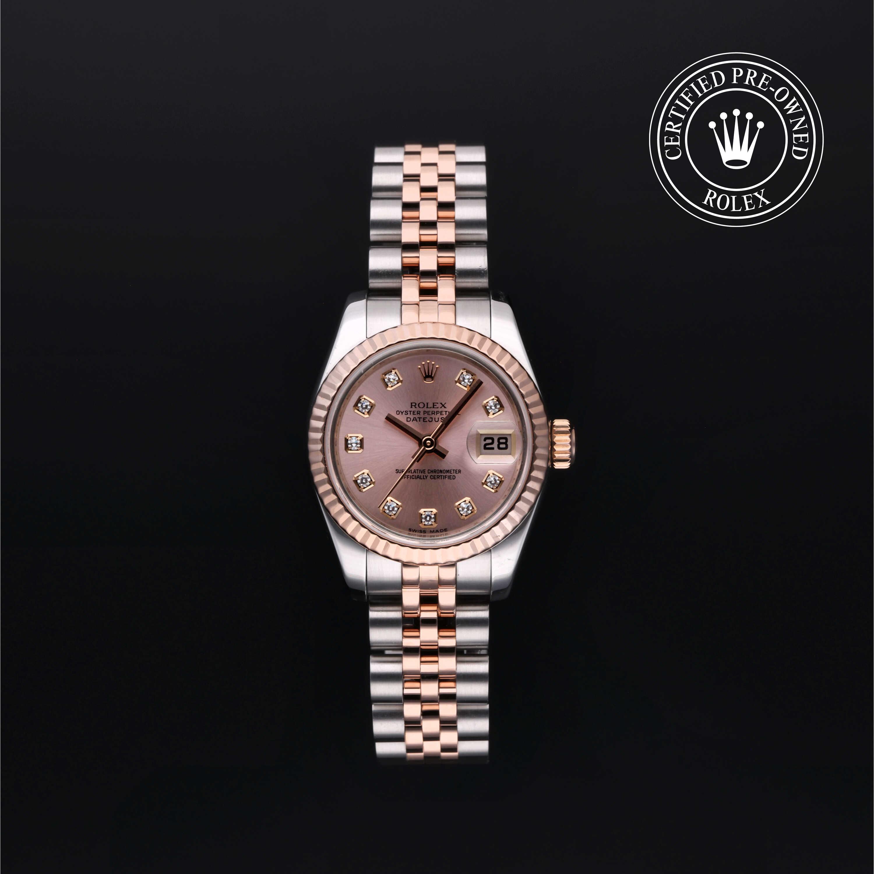 Rolex Lady-Datejust in Rolesor 18 Carat Red M179171-0018 at Heller Jewelers