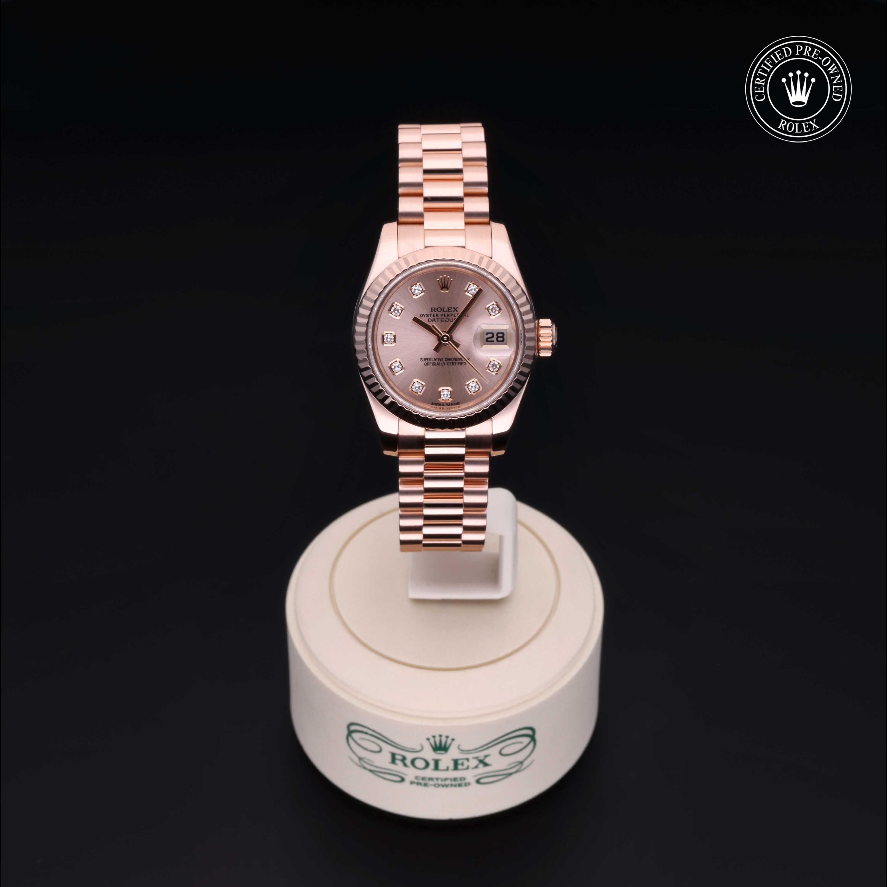 Rolex Lady-Datejust in Gold 18 Carat Red M179175F-0008 at Heller Jewelers